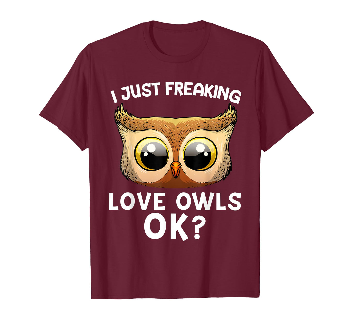 Cute Owl For Men Women Horned Snowy Owl Nocturnal Bird Lover T-Shirt