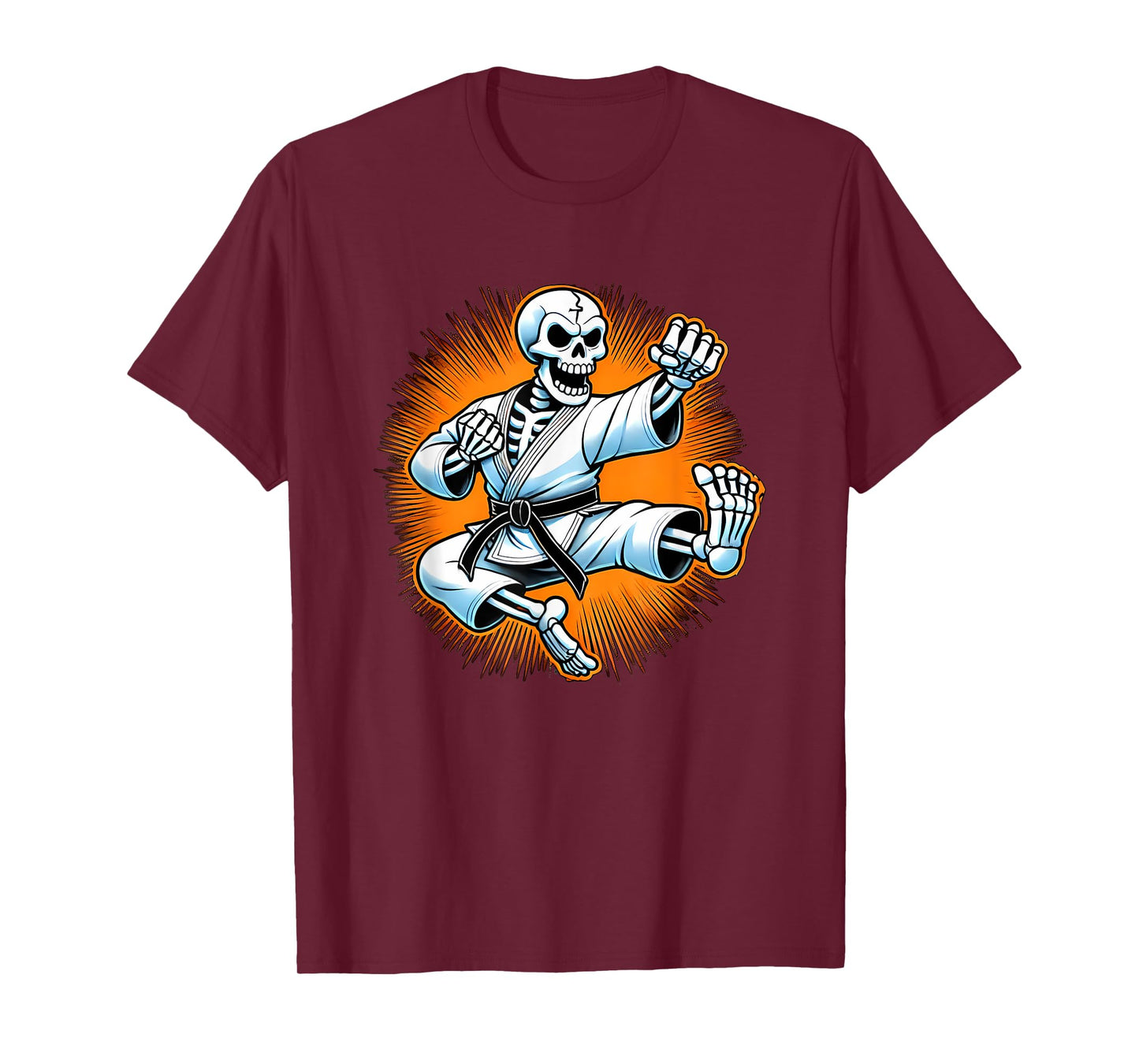 Halloween Skeleton Karate T-Shirt