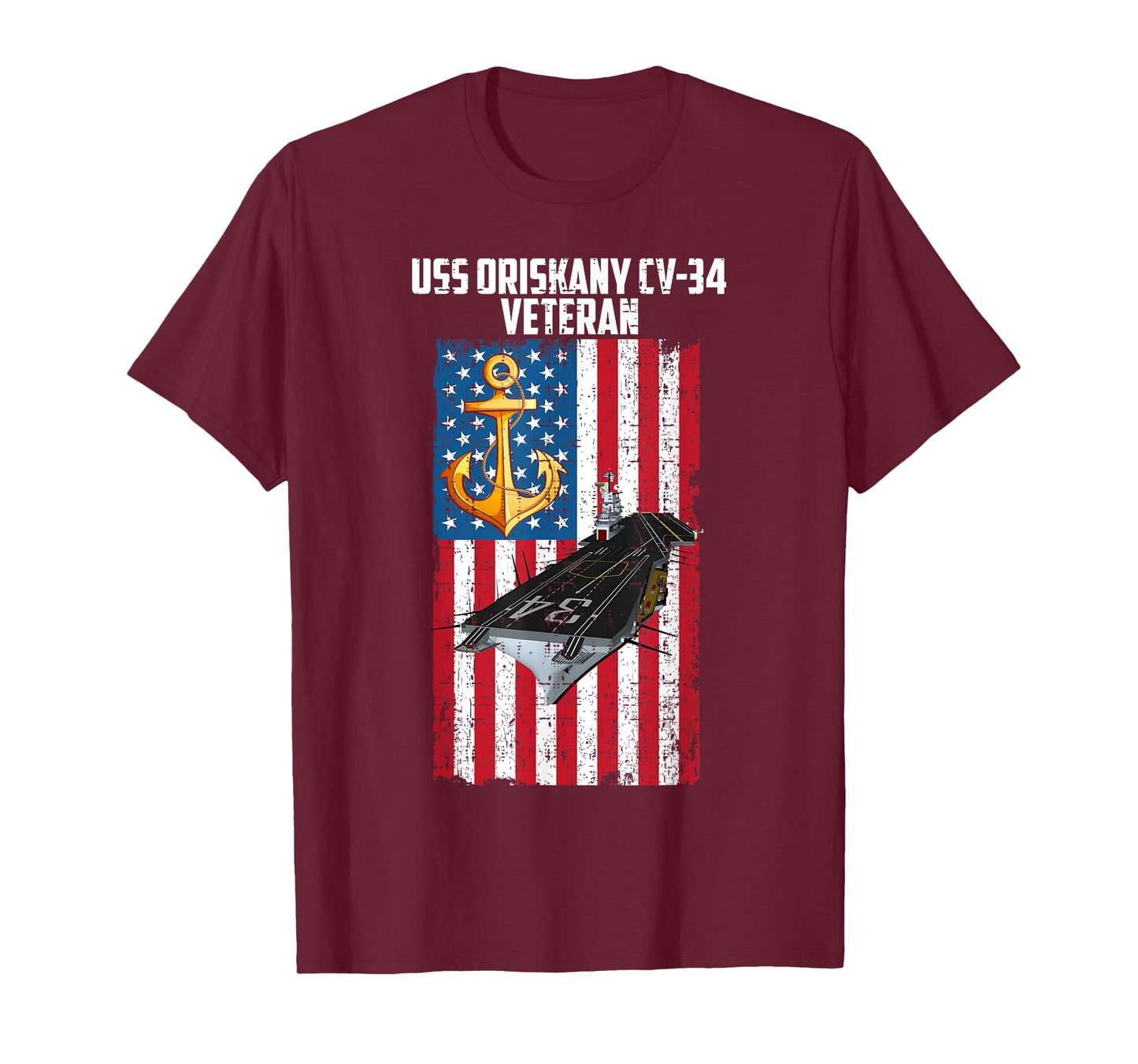 USS Oriskany CV-34 Aircraft Carrier Veteran Day Father's Day T-Shirt