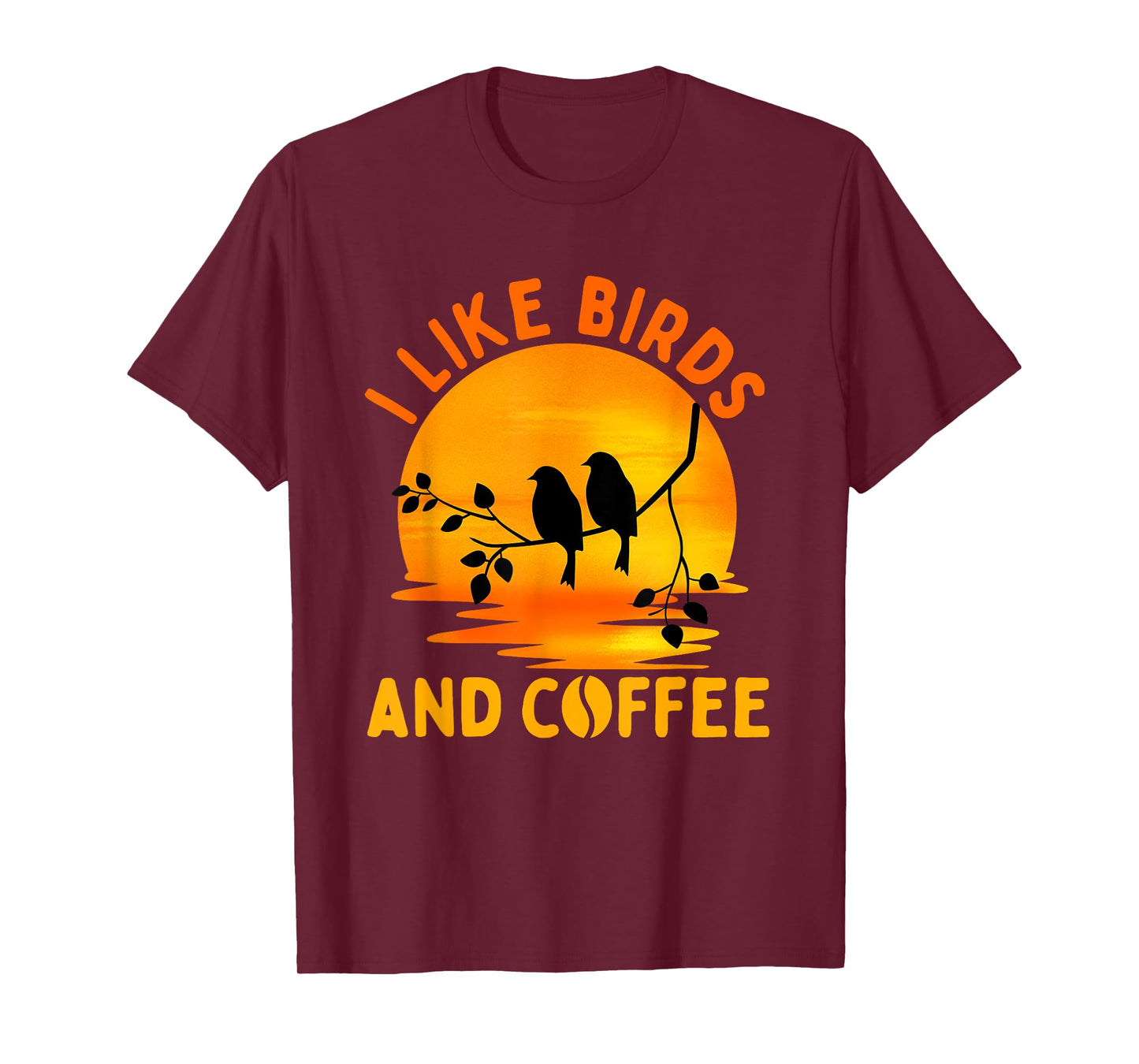 Bird Design For Men Women Coffee Lover Birding Nerd Bird T-Shirt