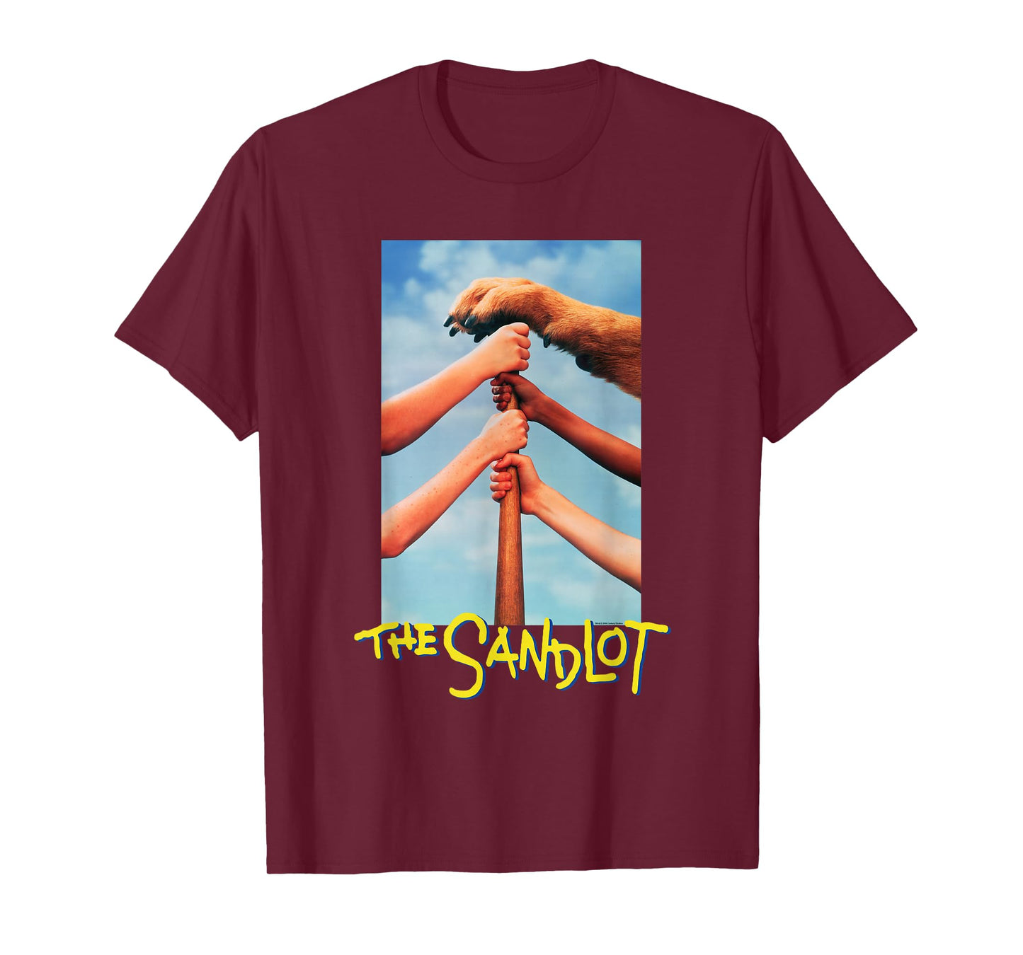 The Sandlot Baseball Bat Official 1993 Movie Poster Art T-Shirt