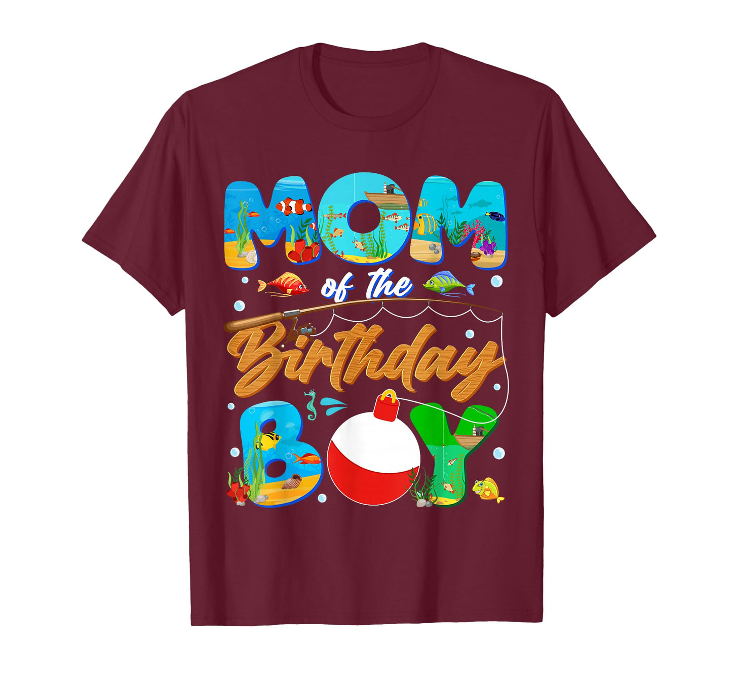 Mom Of The Birthday Boy Ofishally One Family Matching Party T-Shirt