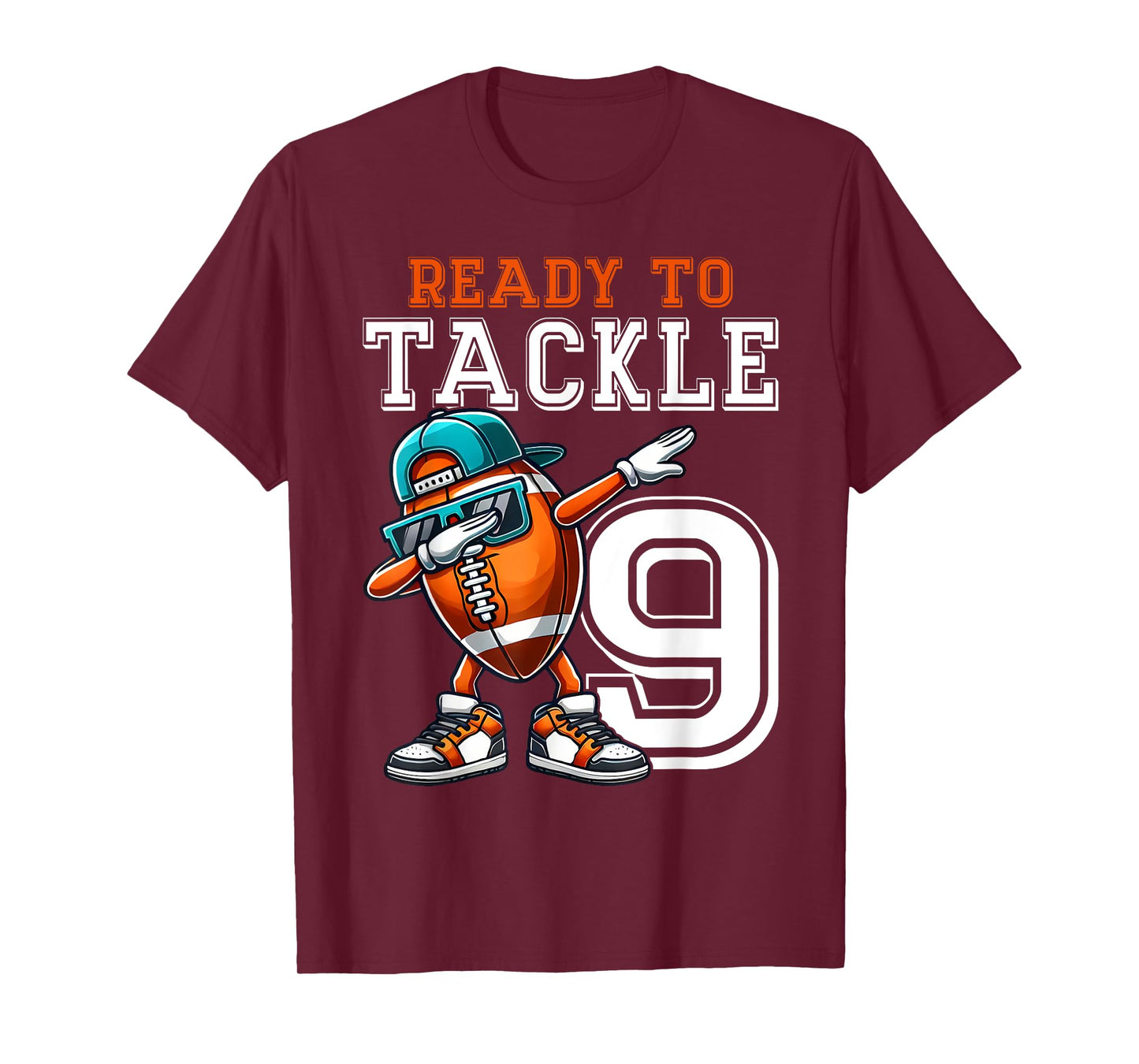9th Birthday - Football Birthday Party - 9th Birthday T-Shirt