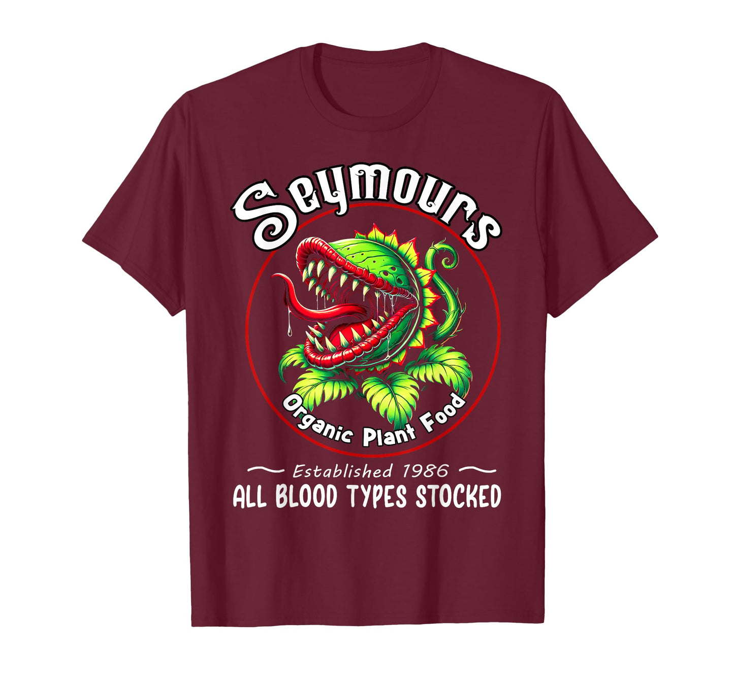 Organic Plant Food Humor Horror Retro Apparel T-Shirt