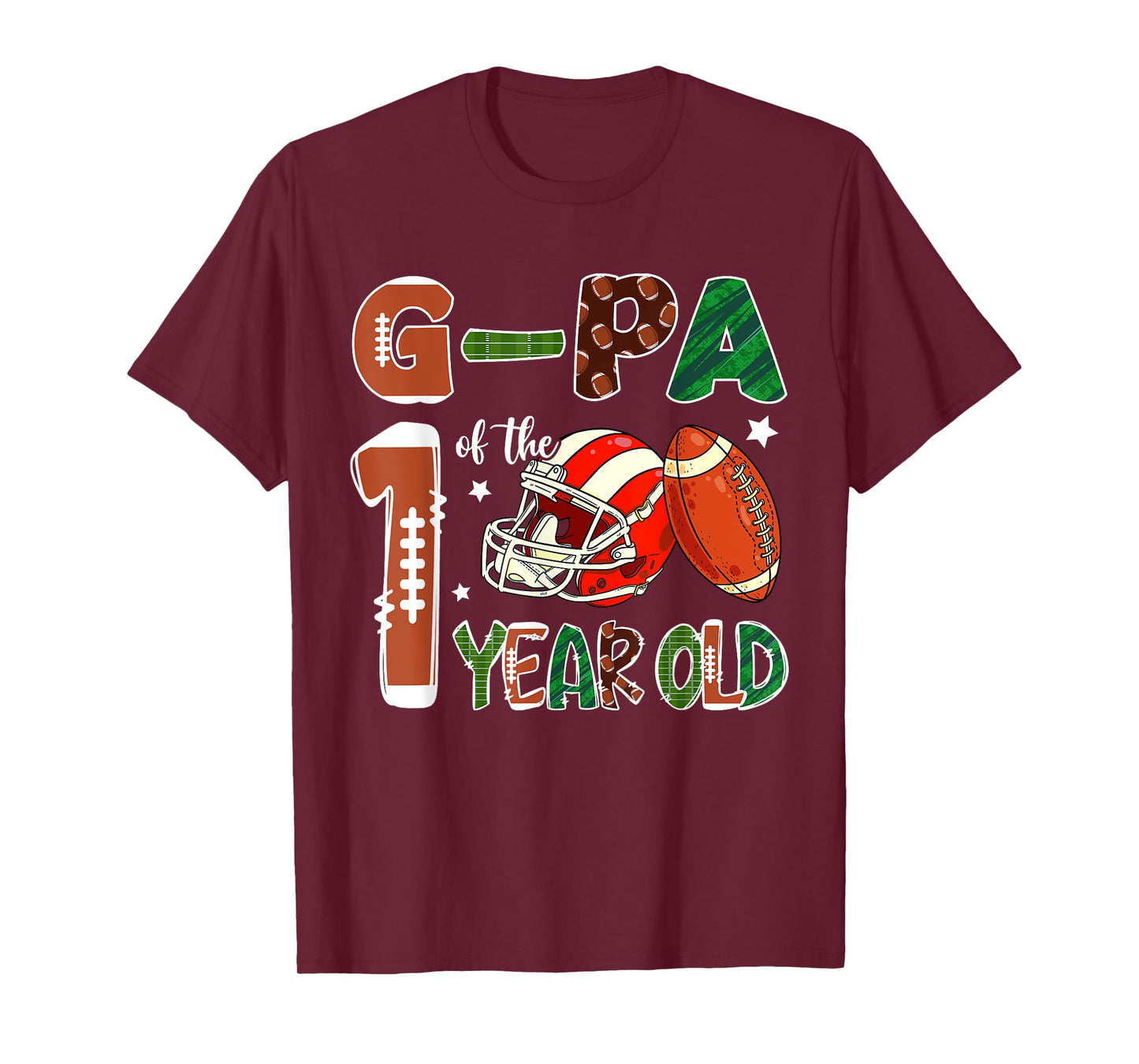G-Pa Of The 1 Year Old Football Themed 1st Birthday Party T-Shirt