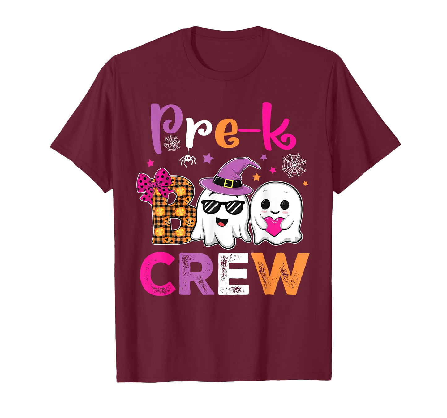 Funny Pre-K Boo Crew Teacher Kids Halloween Spooky Costume T-Shirt