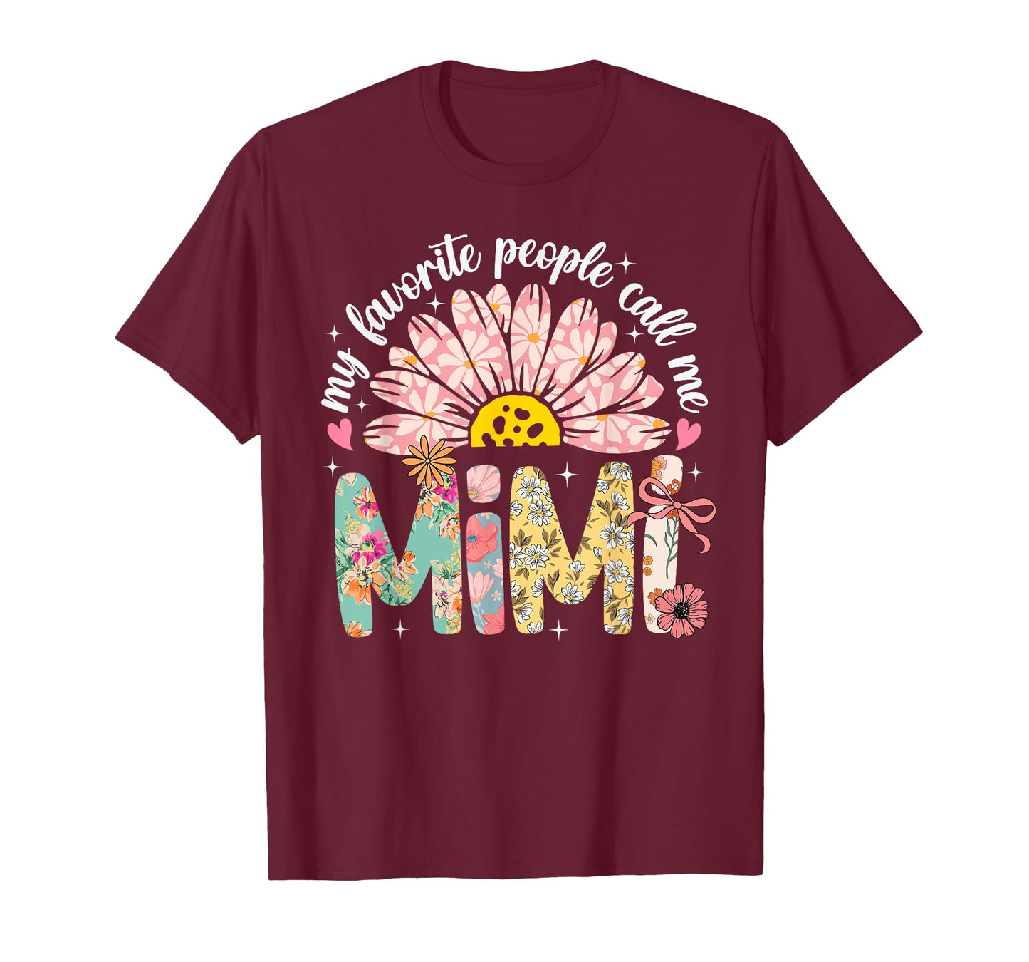 My Favorite People Call Me Mimi Mothers Day Girly Women T-Shirt