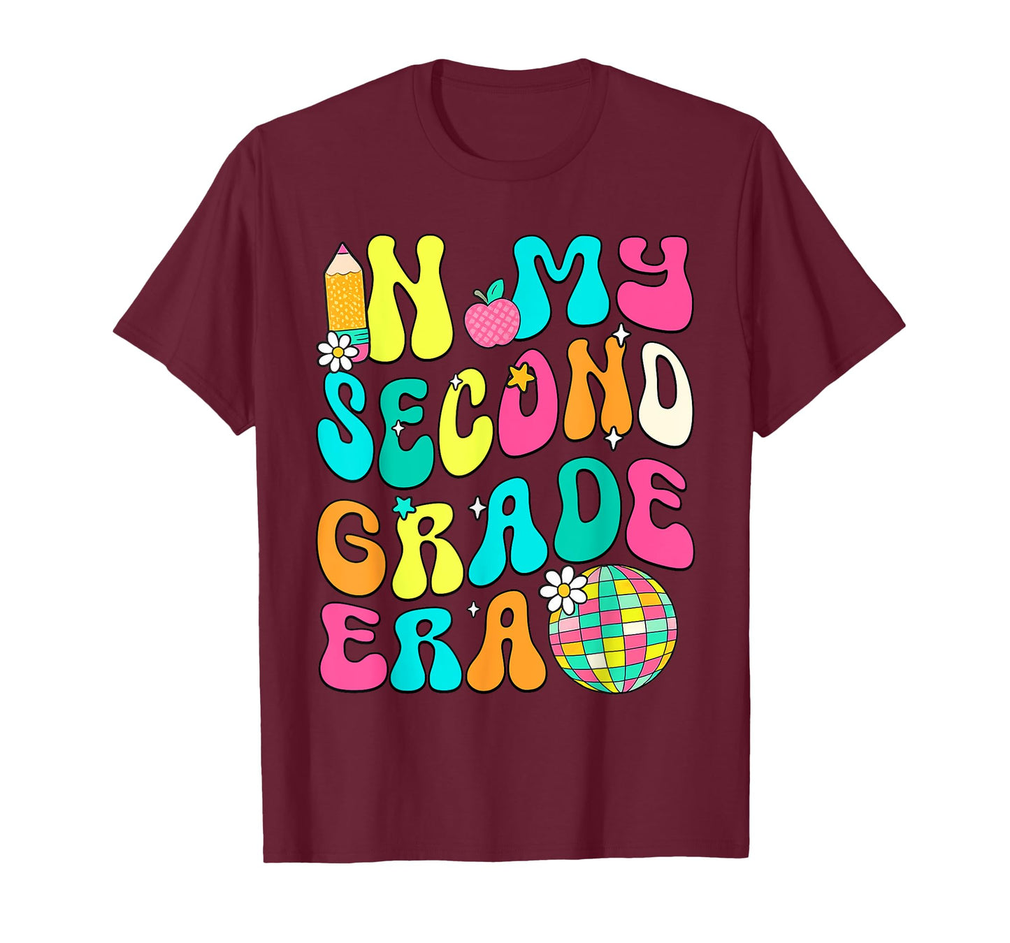 In My Second Grade Era 2nd Grade Girl Teacher Back To School T-Shirt