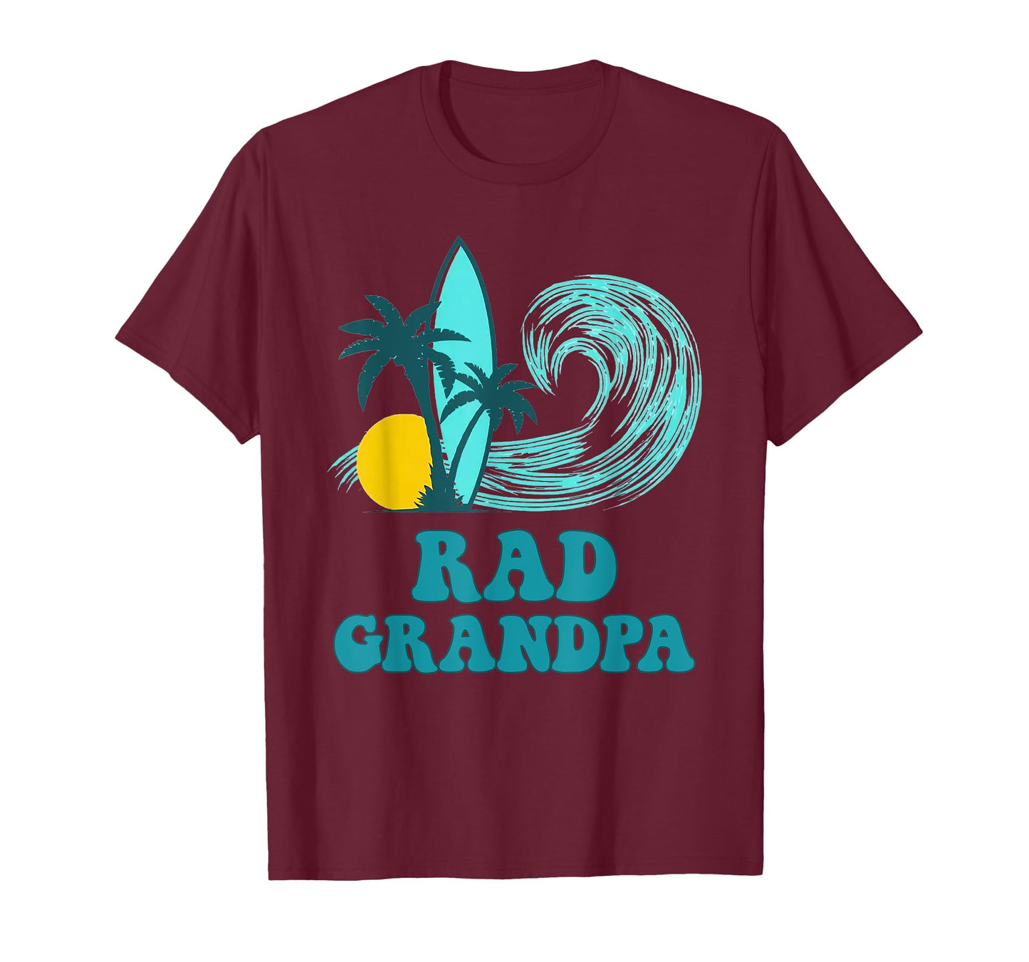 Rad Grandpa The Big One 1st Birthday Surf Family Matching T-Shirt