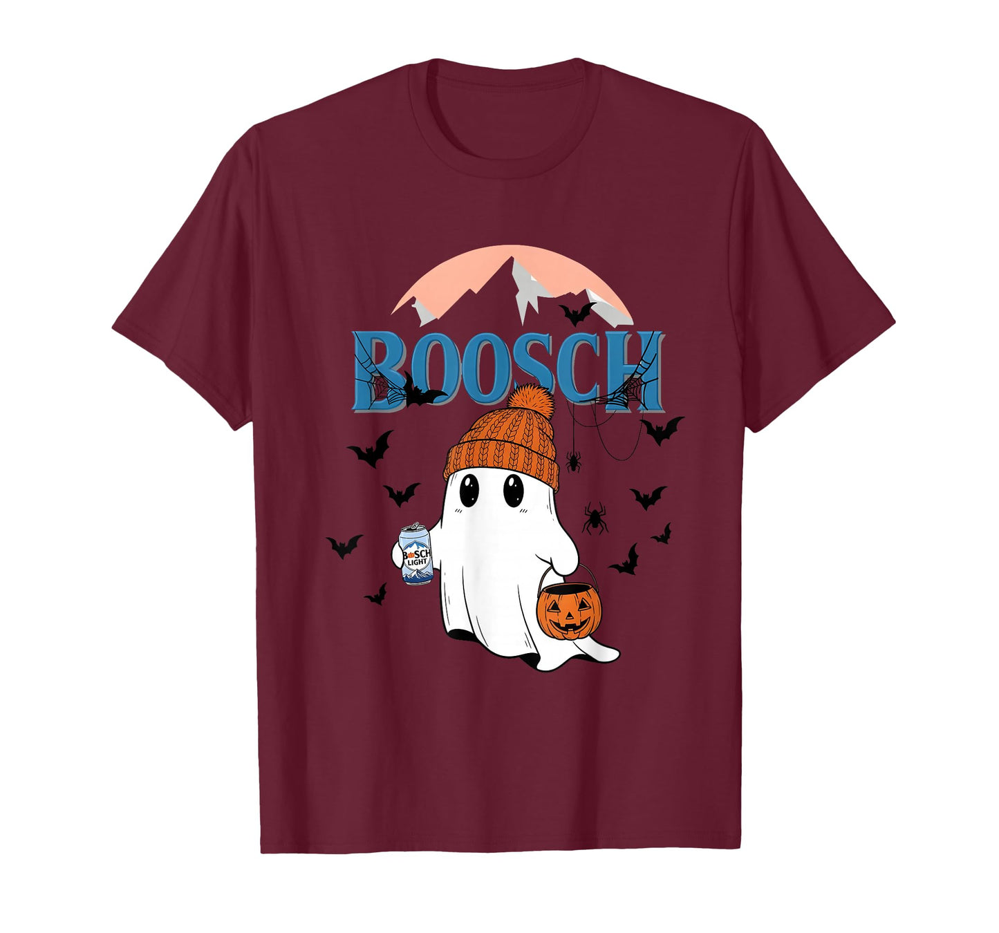 Cute Boosch Light Ghost Beer Pumkins Ghost Halloween T-Shirt