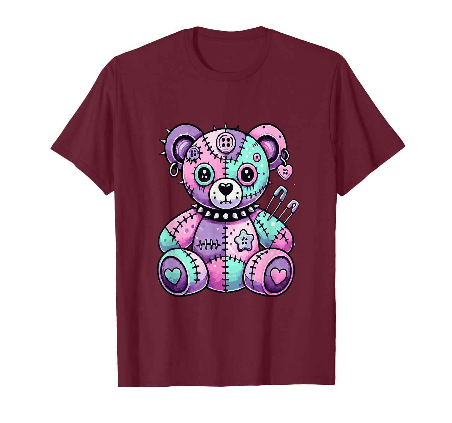 Cute Pastel Goth Aesthetic Kawaii Creepy Teddy Bear T-Shirt