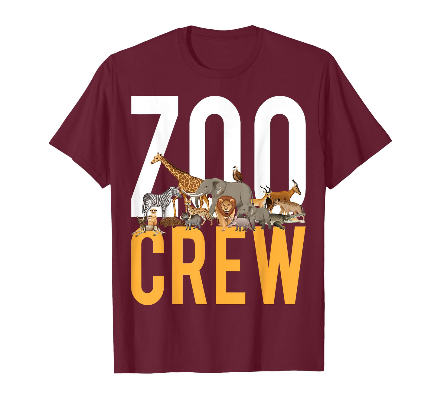 Safari Jungle Animals Zoo Keeper Wildlife Lover Zoo Crew T-Shirt