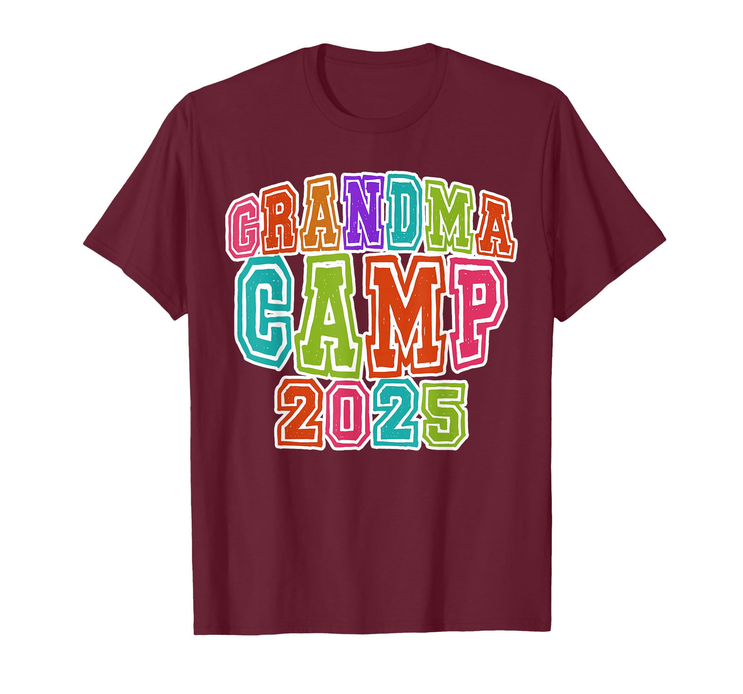 Grandma Camp 2025 Cousins Summer Vacation Camping Grandma T-Shirt