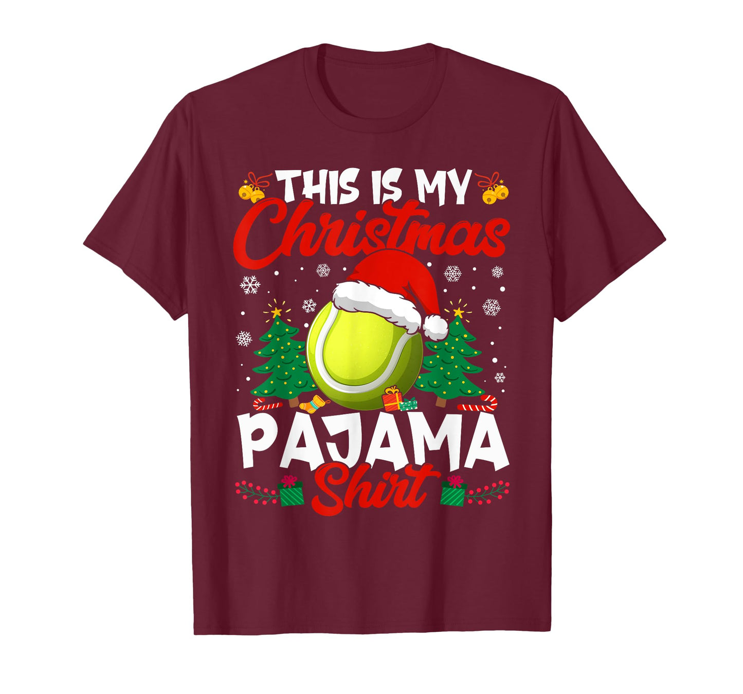 This Is My Christmas Tennis Lover Men Women Boy Girl T-Shirt