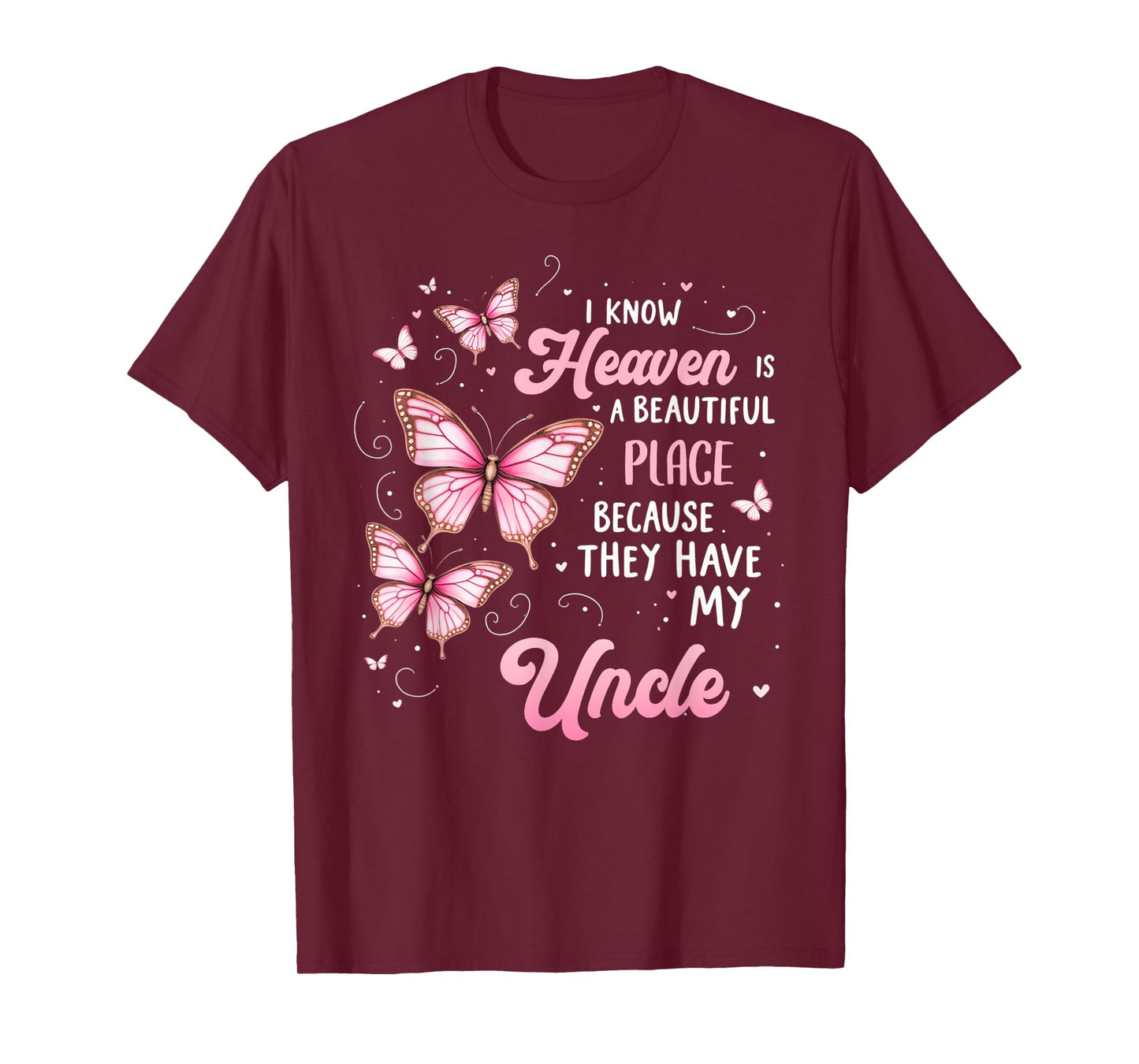 Uncle Is My Guardian Angel In Heaven Memorial Day Men Women T-Shirt