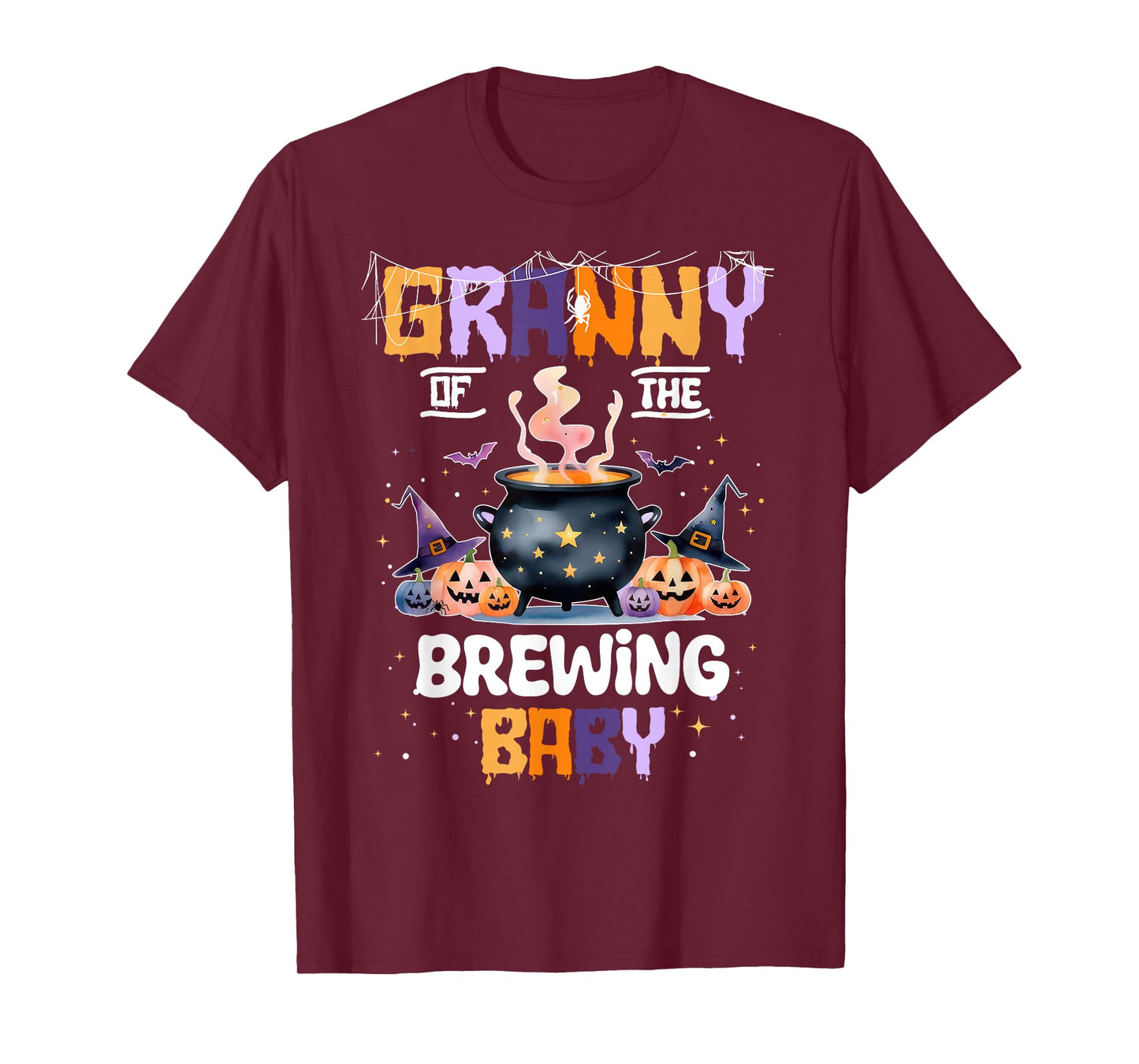 Granny of The Brewing Baby Boo Ghost Halloween Baby Shower T-Shirt