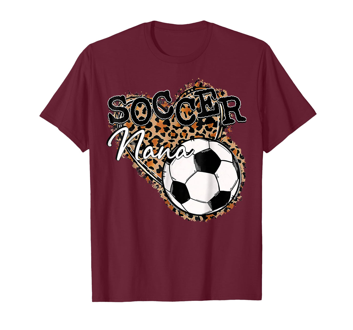Soccer Nana Leopard Mother's Day T-Shirt