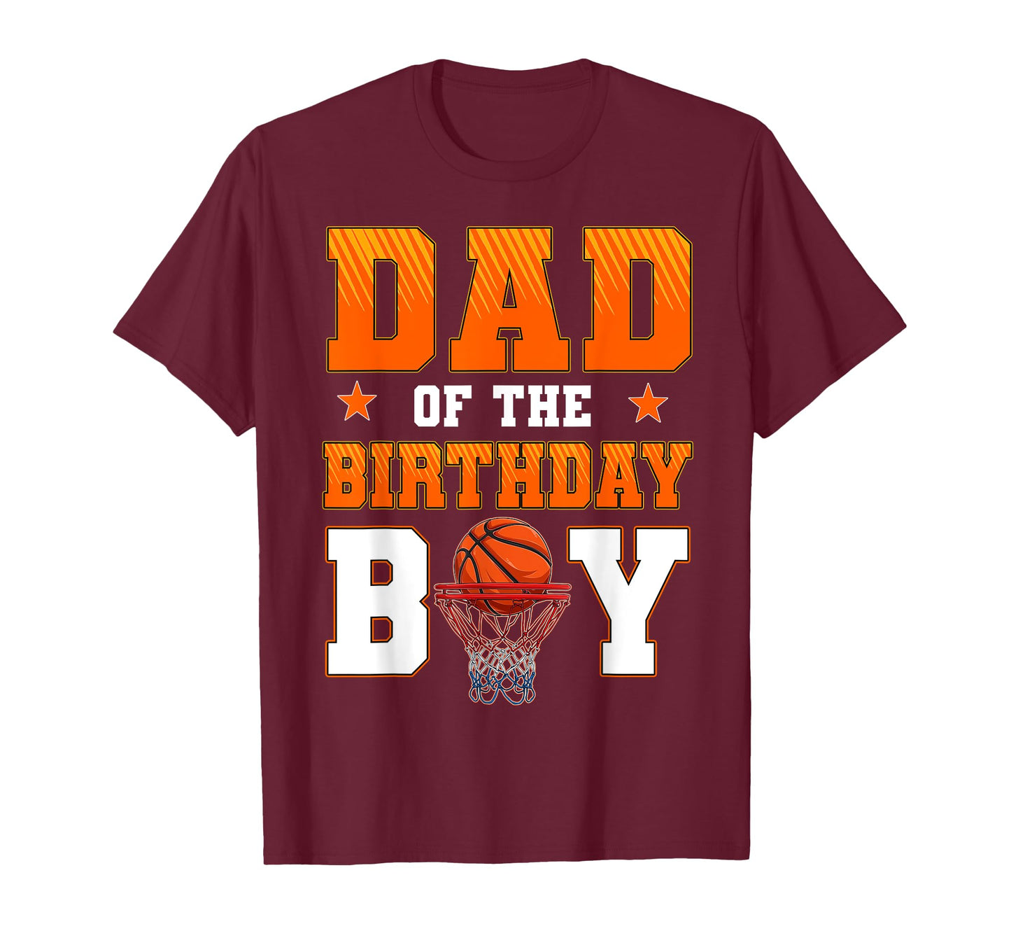 Dad Of The Birthday Boy Basketball Party Family Matching T-Shirt