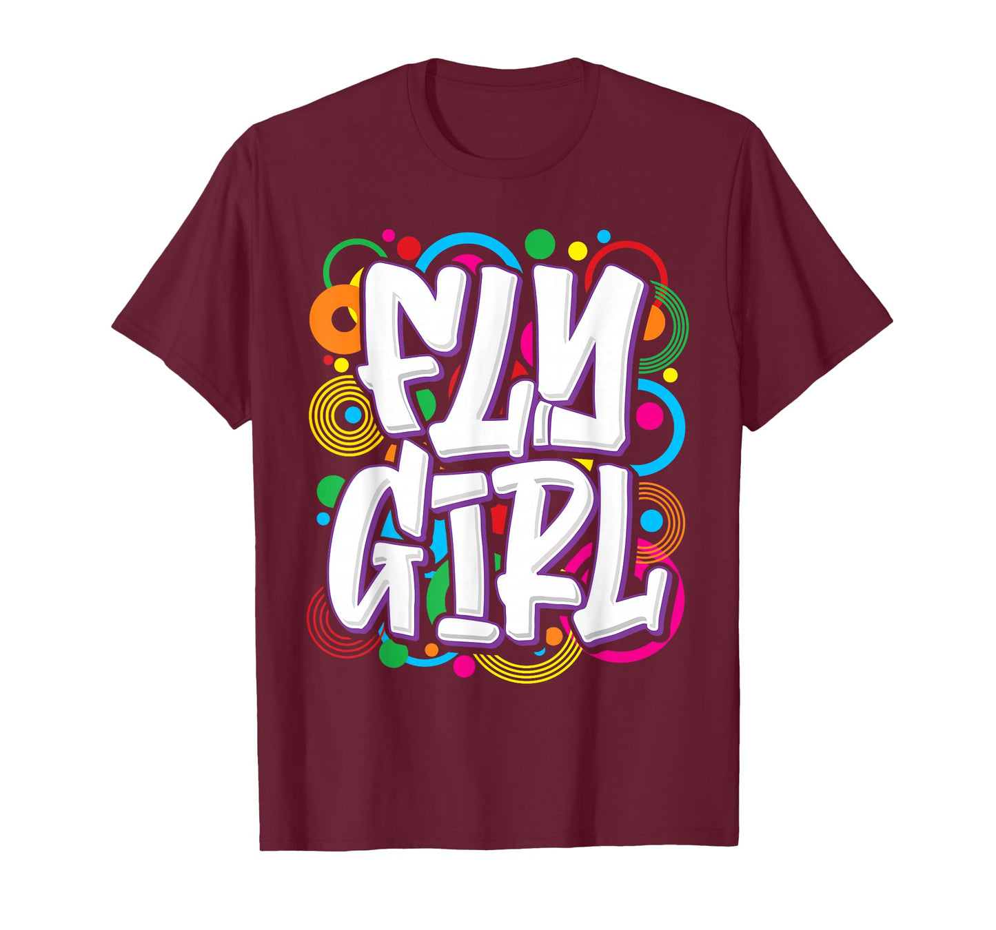 Fly Girl 80's 90's Hip Hop Rap R&B Dancer Women Teens Girls T-Shirt