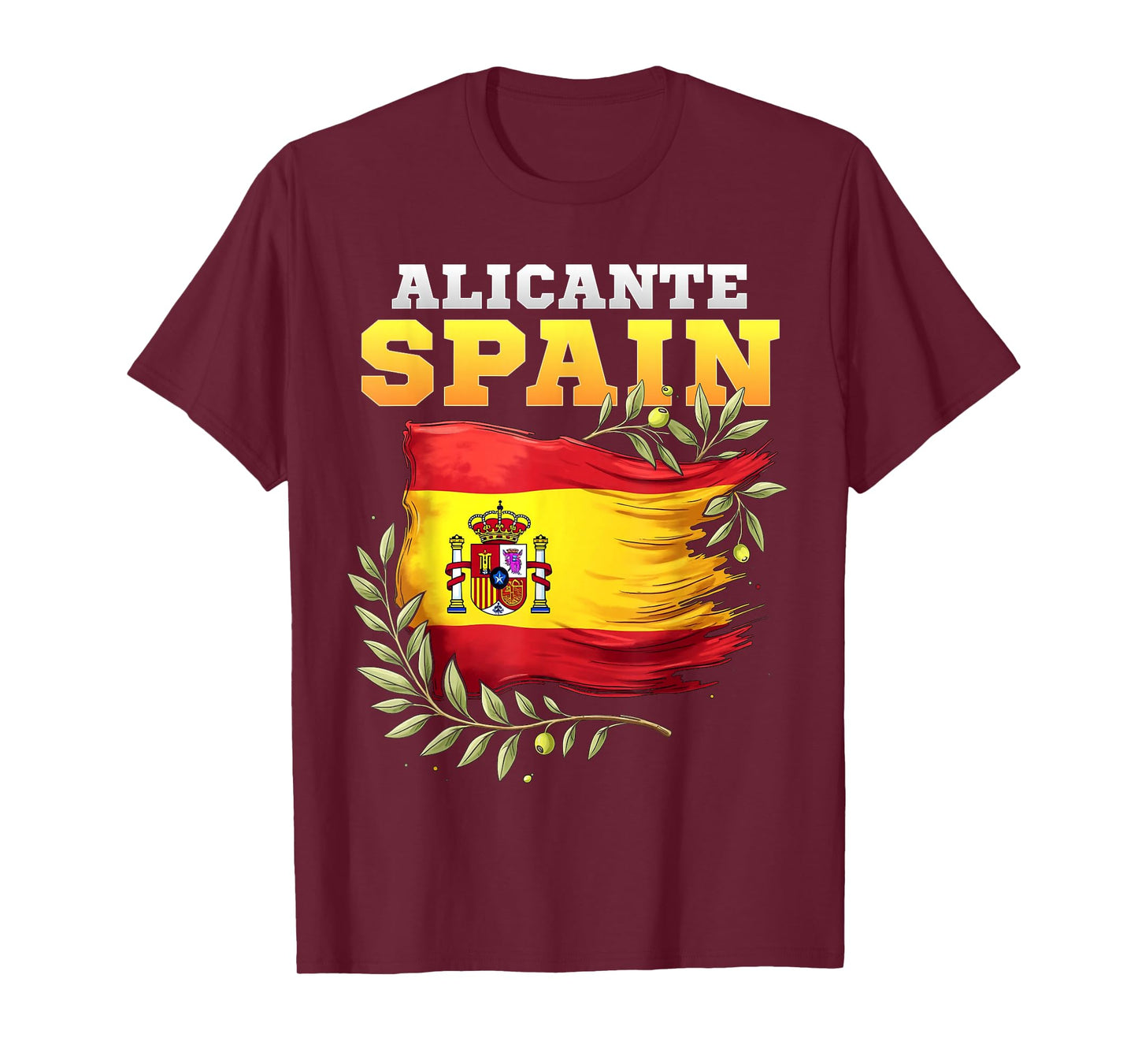 Alicante Spain Flag Espana Vacation Travel Souvenir T-Shirt