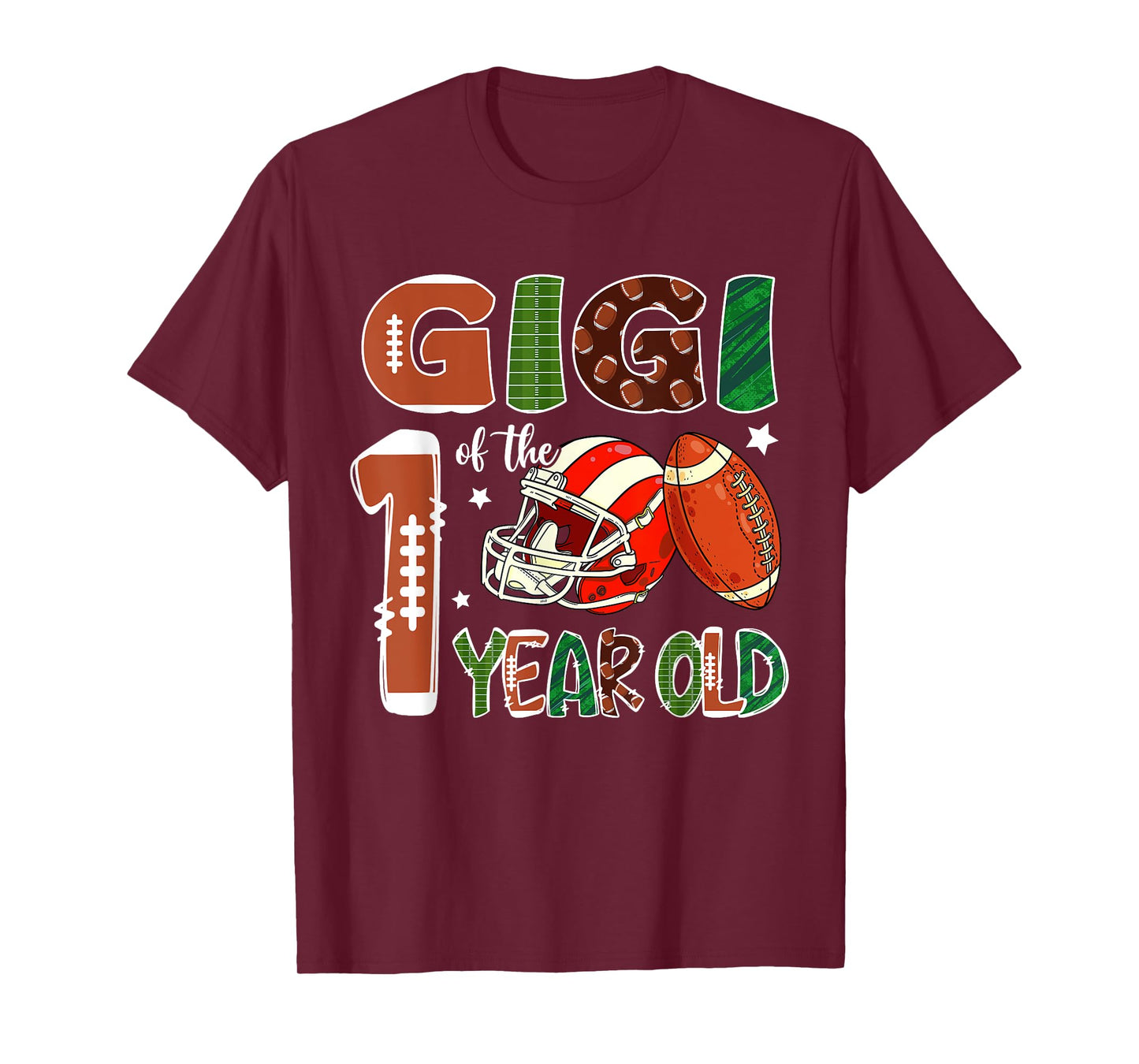 Gigi Of The 1 Year Old Football Themed 1st Birthday Party T-Shirt
