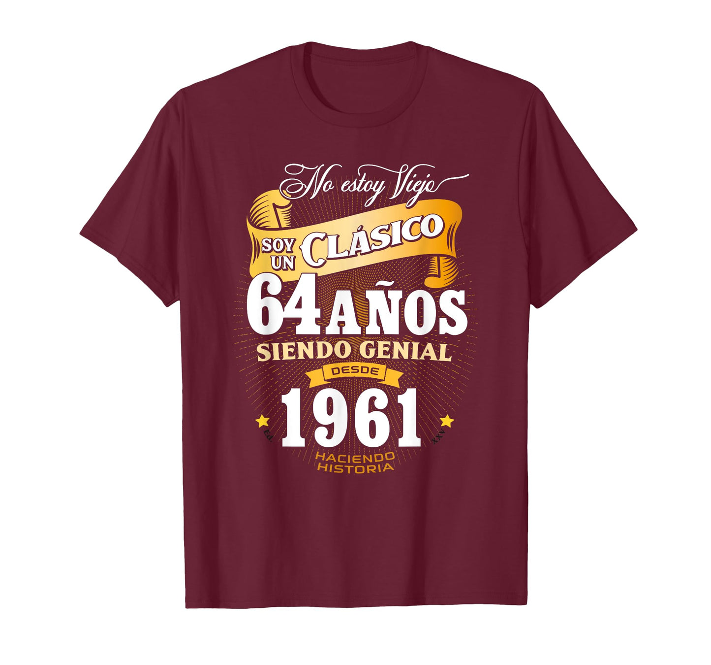 64th Birthday gift for Men in Spanish Regalo cumpleanos 64 T-Shirt