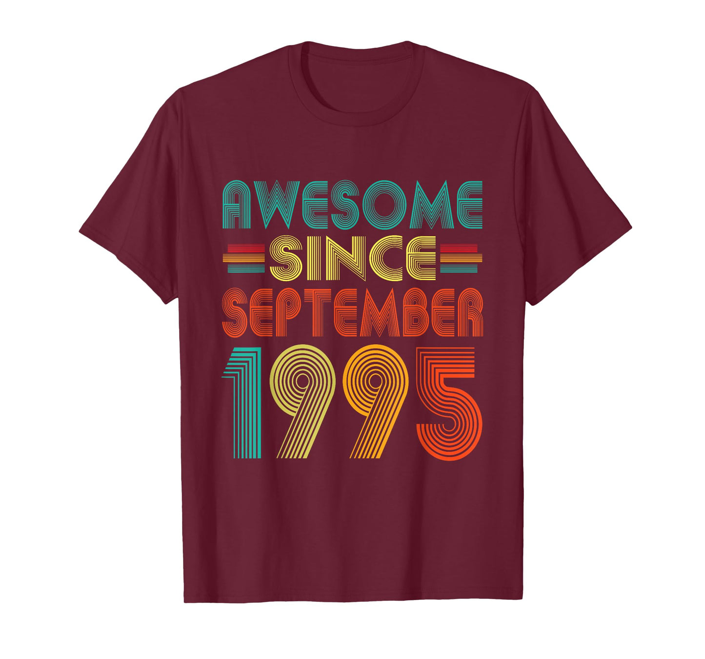 Awesome Since September 1995 Years 30th Bday Funny Vintage T-Shirt