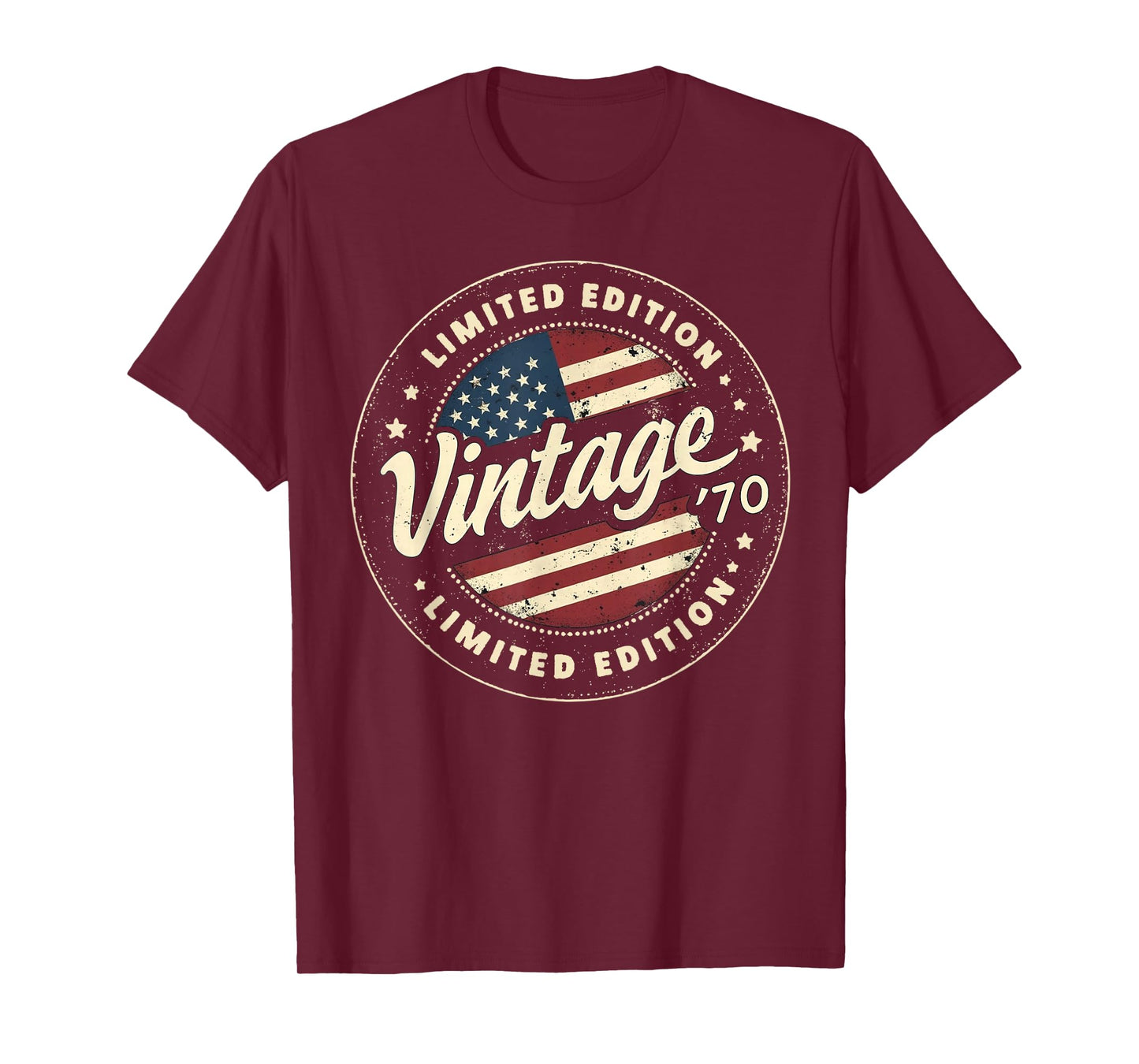 Vintage 55th birthday men Born 1970 55 years old Bday mens T-Shirt