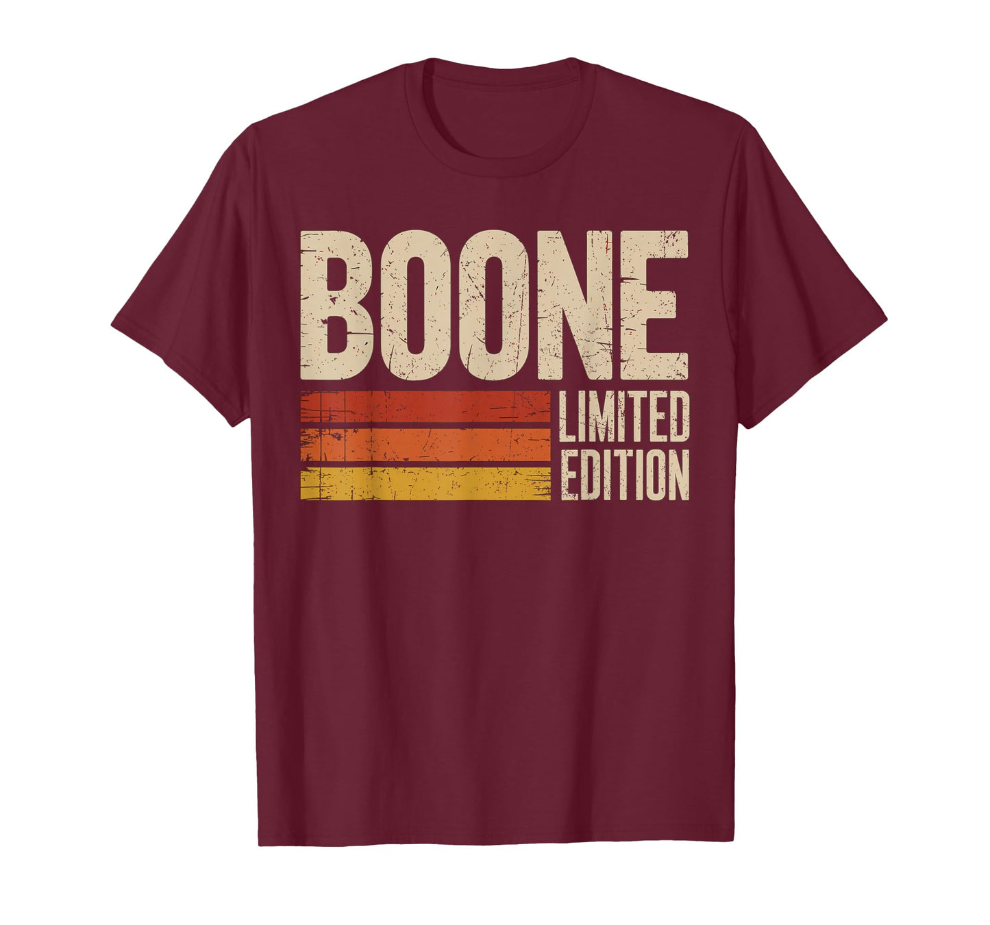 Boone Family Name I Love Boone Personalized Vintage T-Shirt