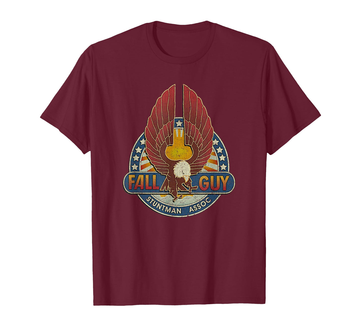Vintage Fall Guy Stuntman Retro Stunt Distressed T-Shirt