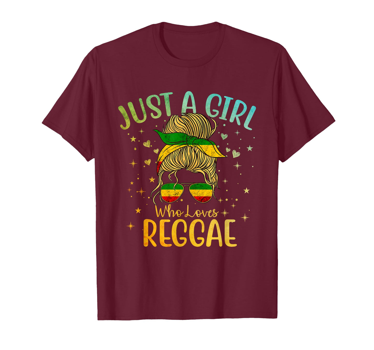 Just A Girl Who Loves Reggae Music Rastafari Rasta Women Kid T-Shirt