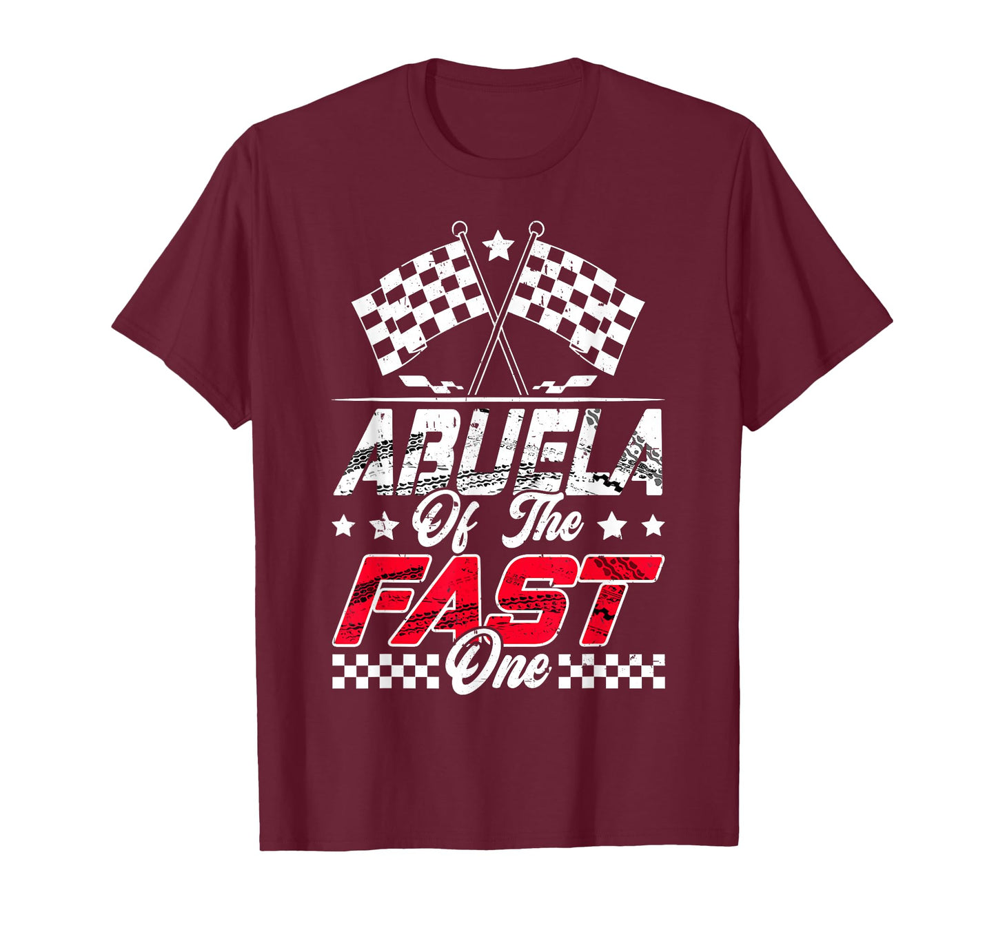 Abuela Of The Fast One First Birthday Racing Car Family T-Shirt