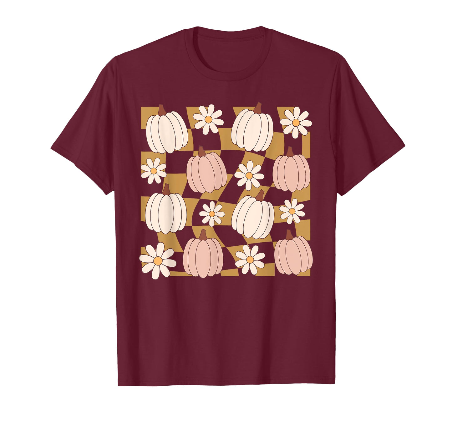 Wildflower Pumpkin Season Autumn Fall Leaves Thanksgiving T-Shirt