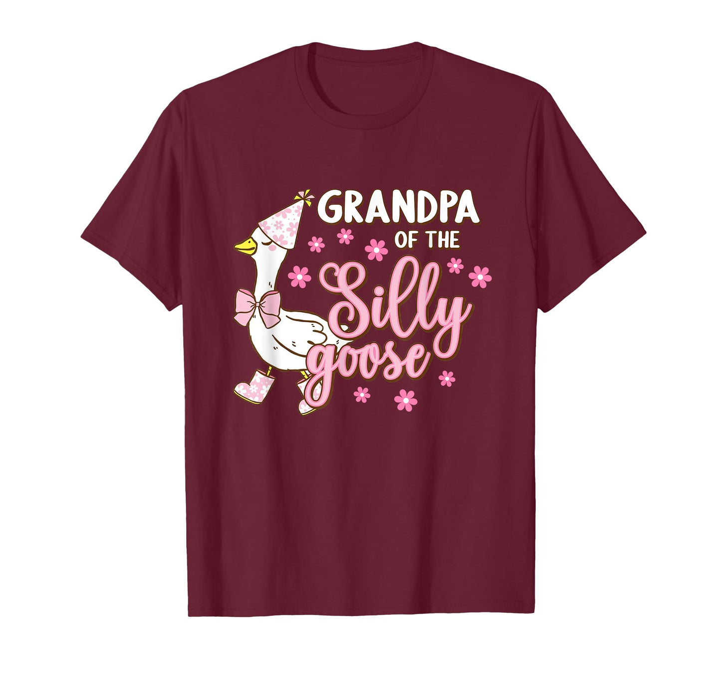 Grandpa Of The Silly Goose First Birthday Family Matching T-Shirt