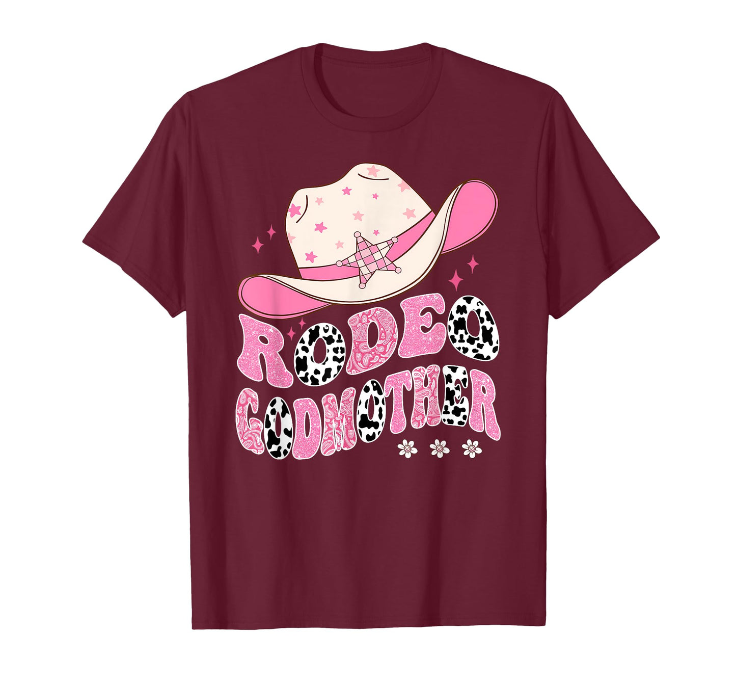 Rodeo GodMother Pink CowGirl 1St Birthday Family Matching T-Shirt
