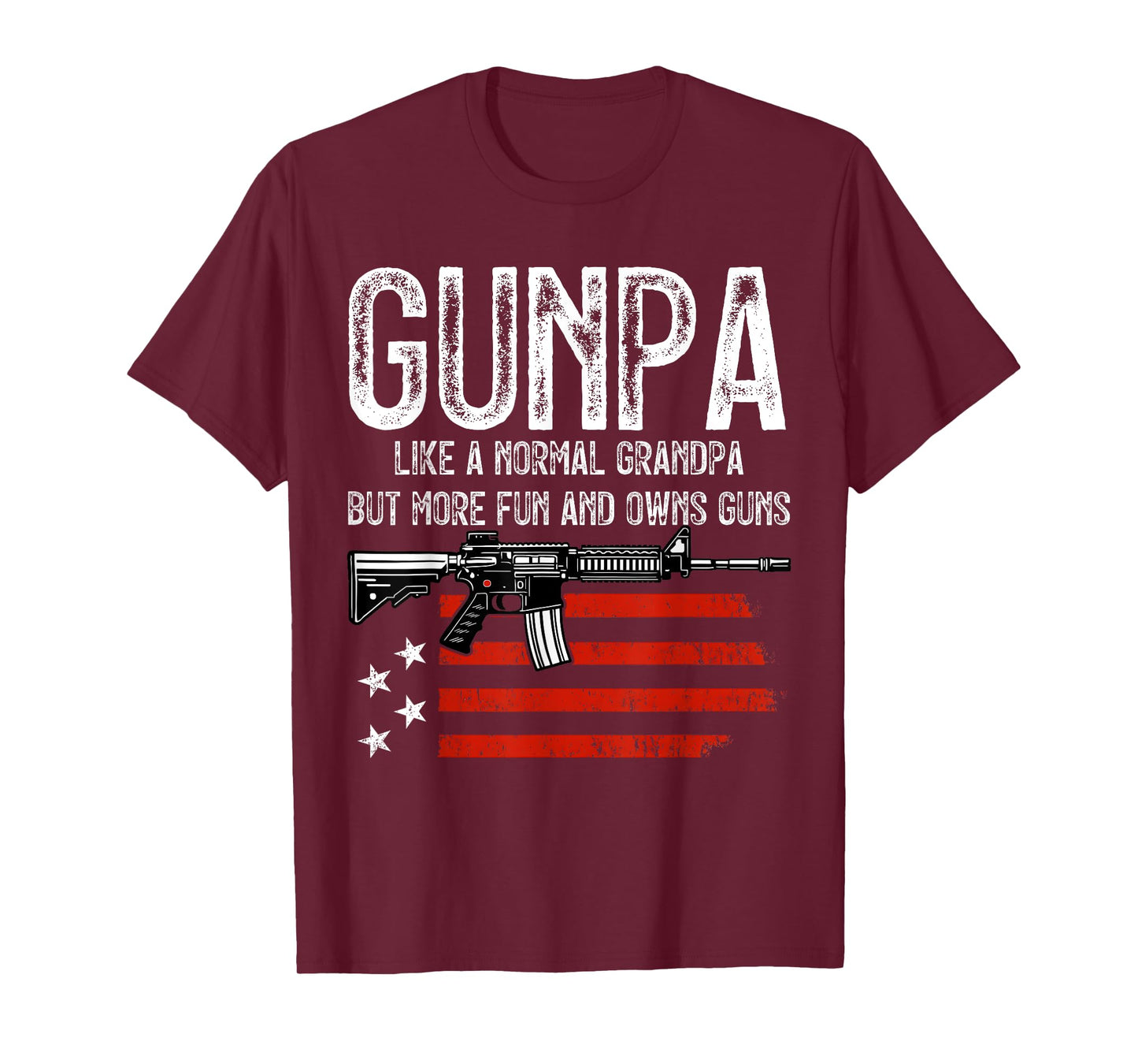 Gunpa Like A Normal Grandpa But More Fun and Owns Guns Men T-Shirt