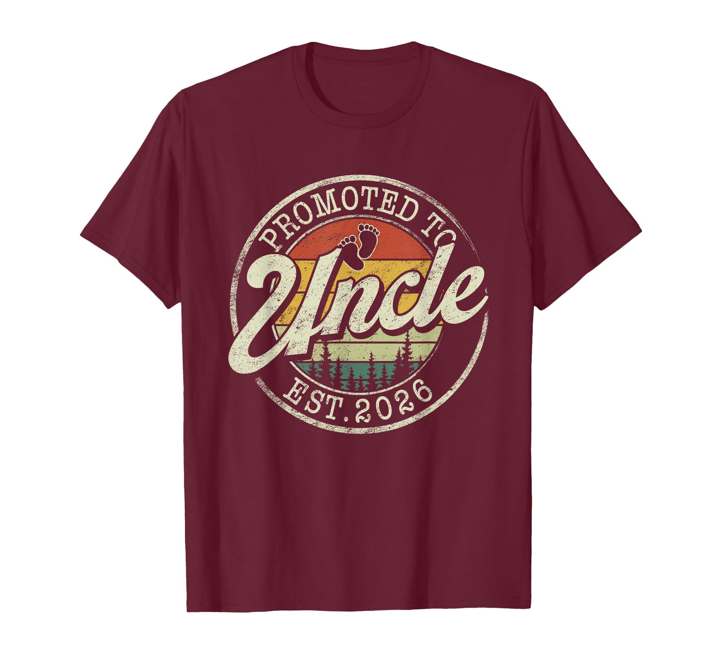 Promoted To Uncle Est 2026 Pregnancy Announcement T-Shirt