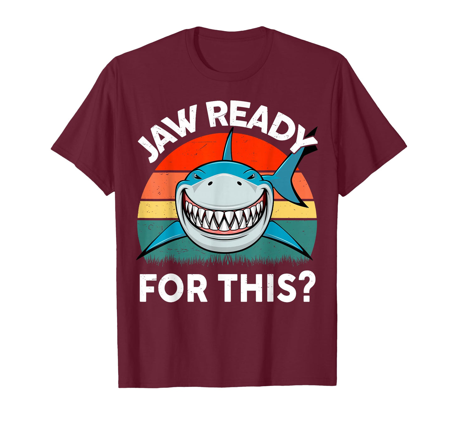Funny Shark-Shirt Jaw Ready For This? Great White Shark Kids T-Shirt