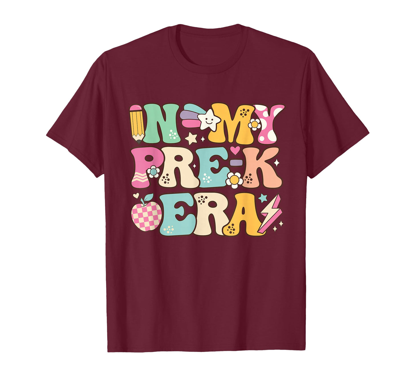 In My Pre-K Era Girl Back To School Cute PreSchool Teacher T-Shirt