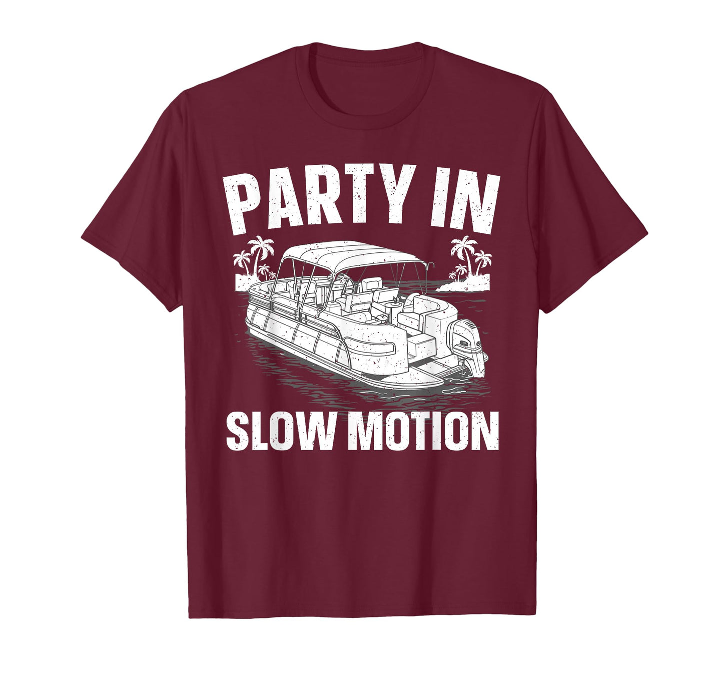 Funny Pontoon Boat Art For Men Women Pontoon Boat Captain T-Shirt
