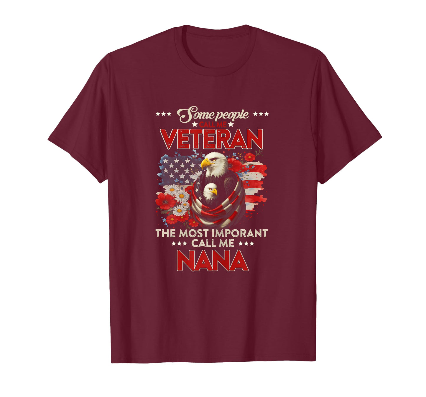 US Veteran Female T shirt | Call Me Nana and Veteran T-Shirt