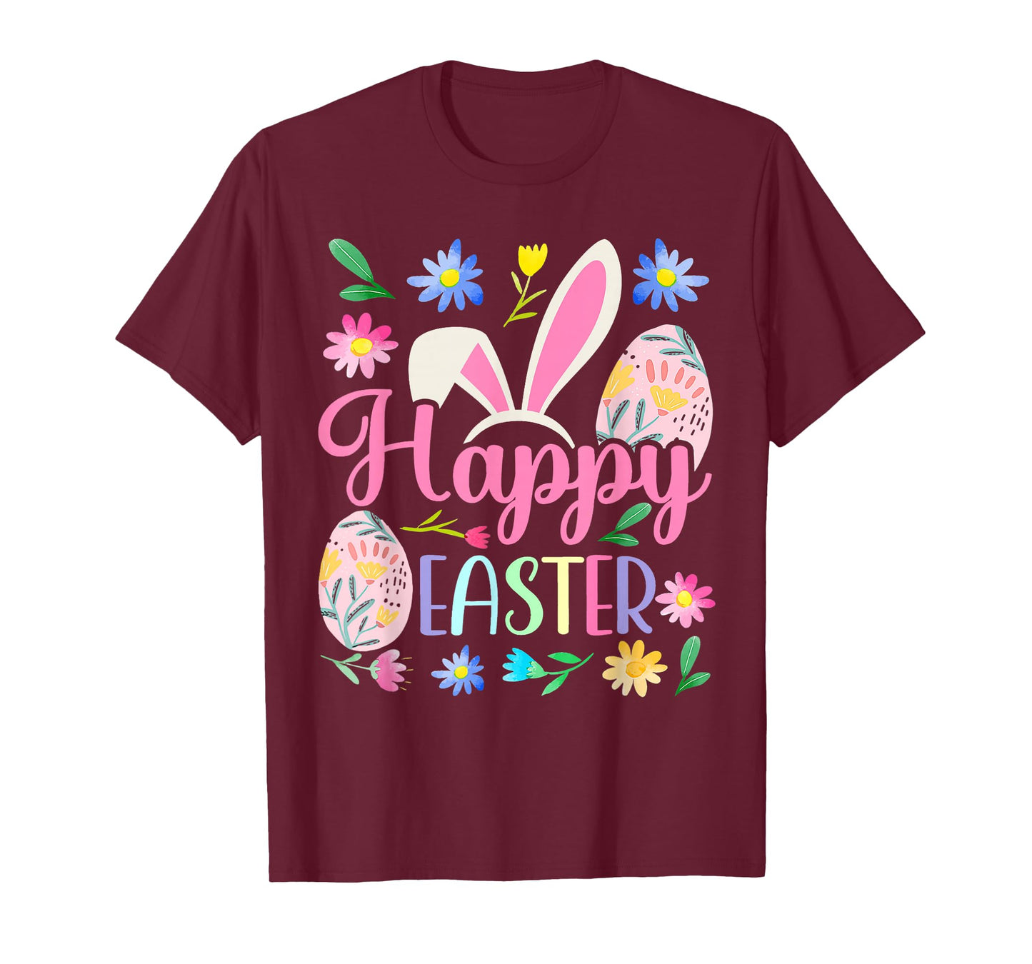 Happy Easter Bunny Spring Easter Egg Easter Shirts For Women T-Shirt
