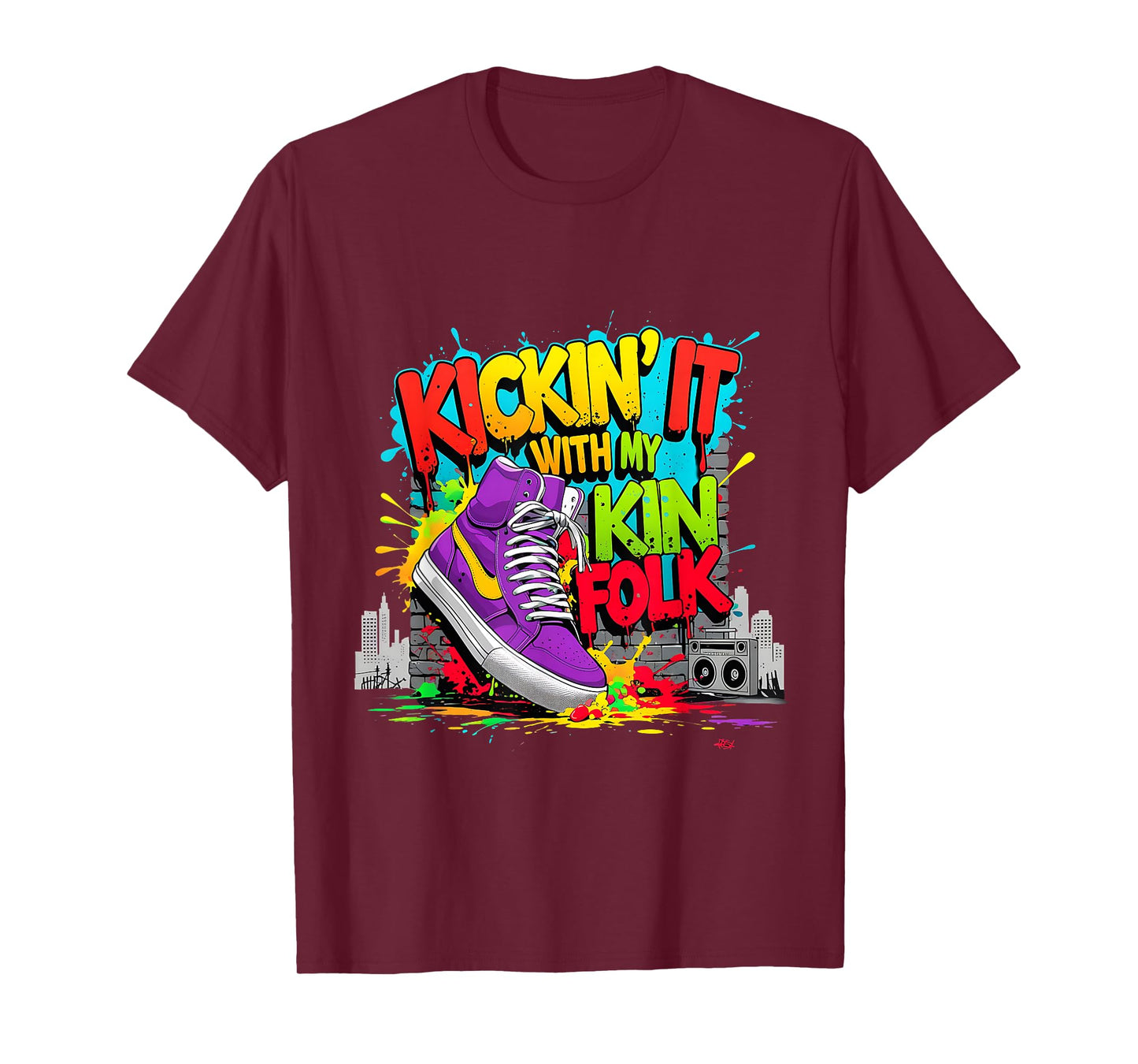 Kickin It With My Kinfolk Sneaker Family Reunion Tee T-Shirt
