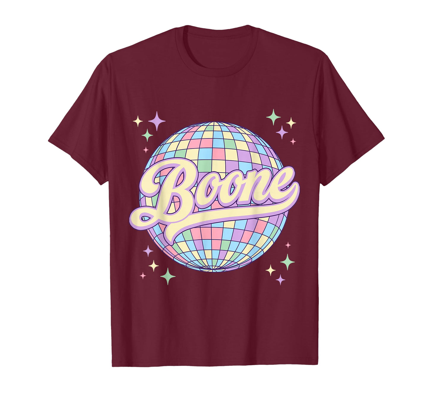 Retro Boone First Name Personalized Disco 80s Birthday T-Shirt