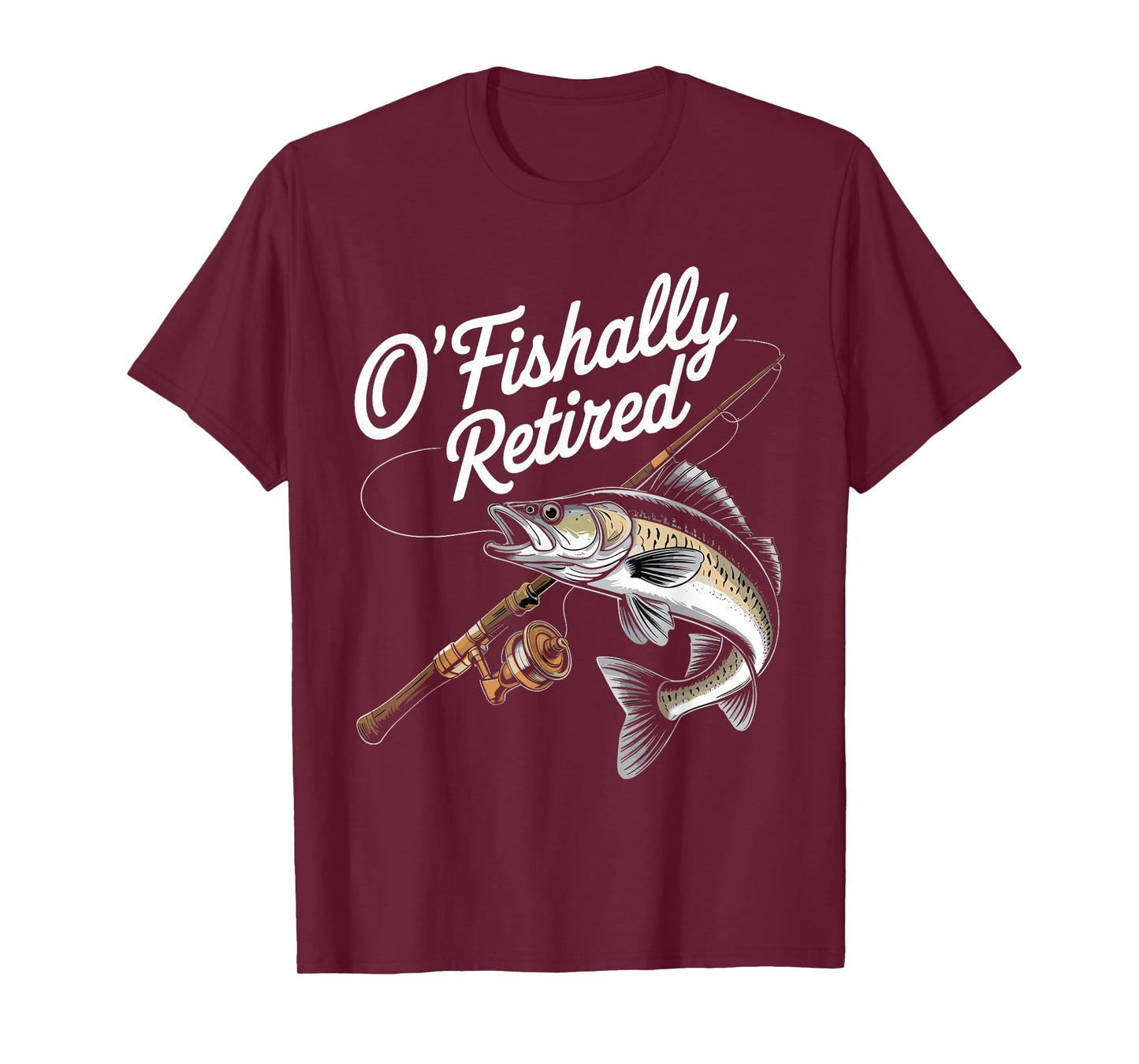 Ofishally Retired Fishing Retirement Finshing For Men Dad T-Shirt