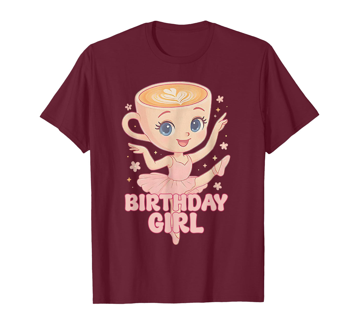 Happy Birthday Girl Italian Ballerina Cappuccina Cappuccino T-Shirt