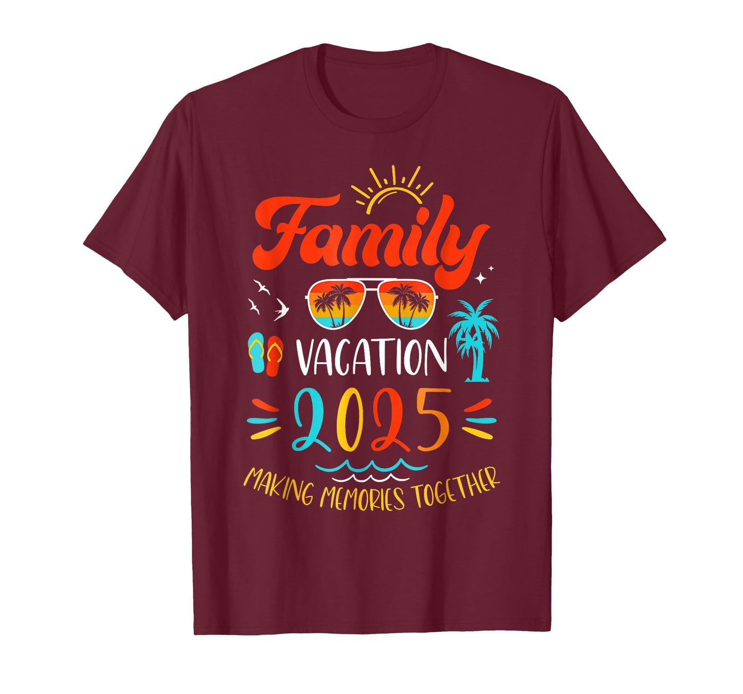 Family Vacation 2025 Holiday Summer Matching Group T-Shirt