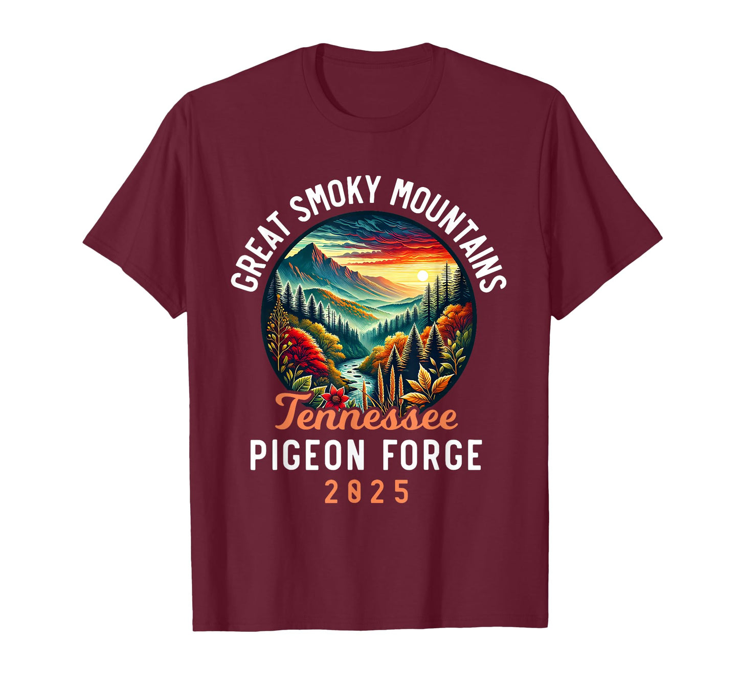 Great Smoky Mountains Tennessee 2025 Pigeon Forge, Vacation T-Shirt