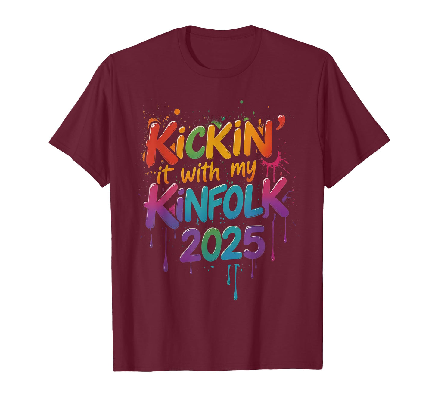 Kickin It With My Kinfolk Family Reunion 2025 T-Shirt