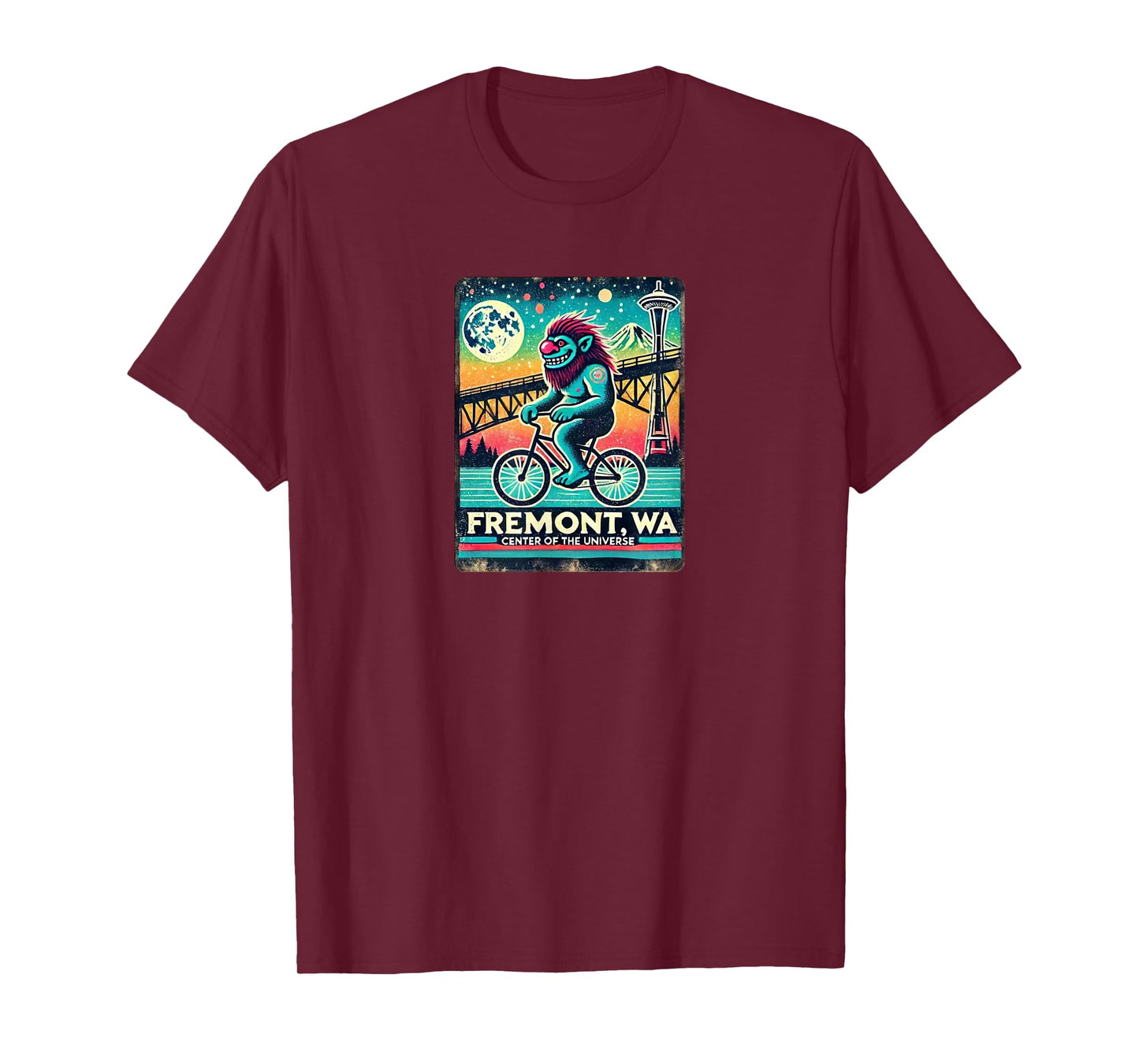 Fremont Solstice Troll, Seattle, WA - Designed Locally T-Shirt